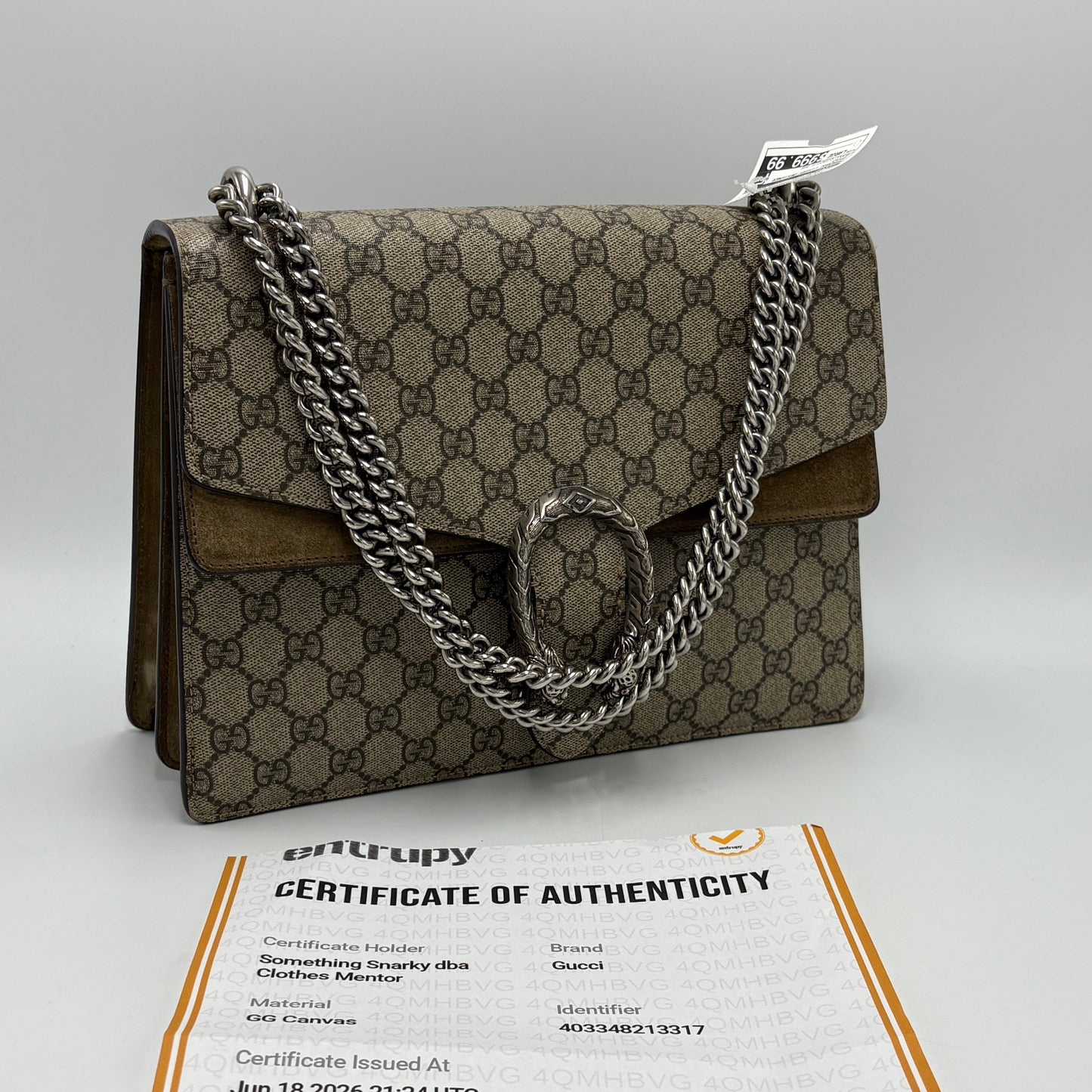 Gucci Dionysus GG Supreme Large Luxury Handbag