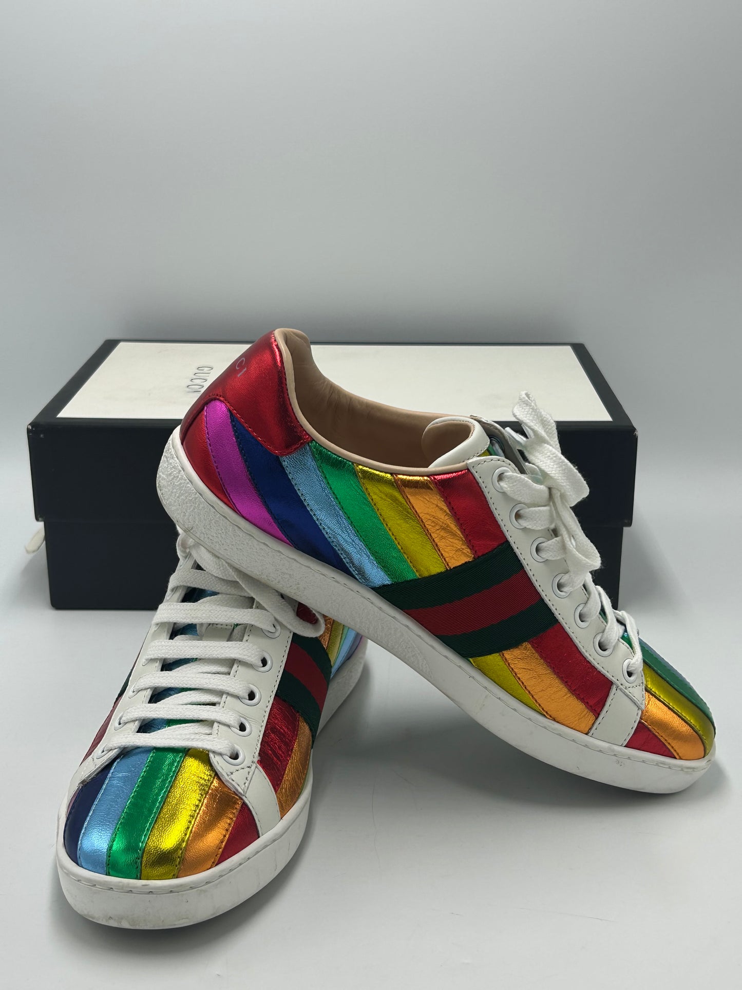 Gucci Designer Luxury Trainers  Size: 7 (37)