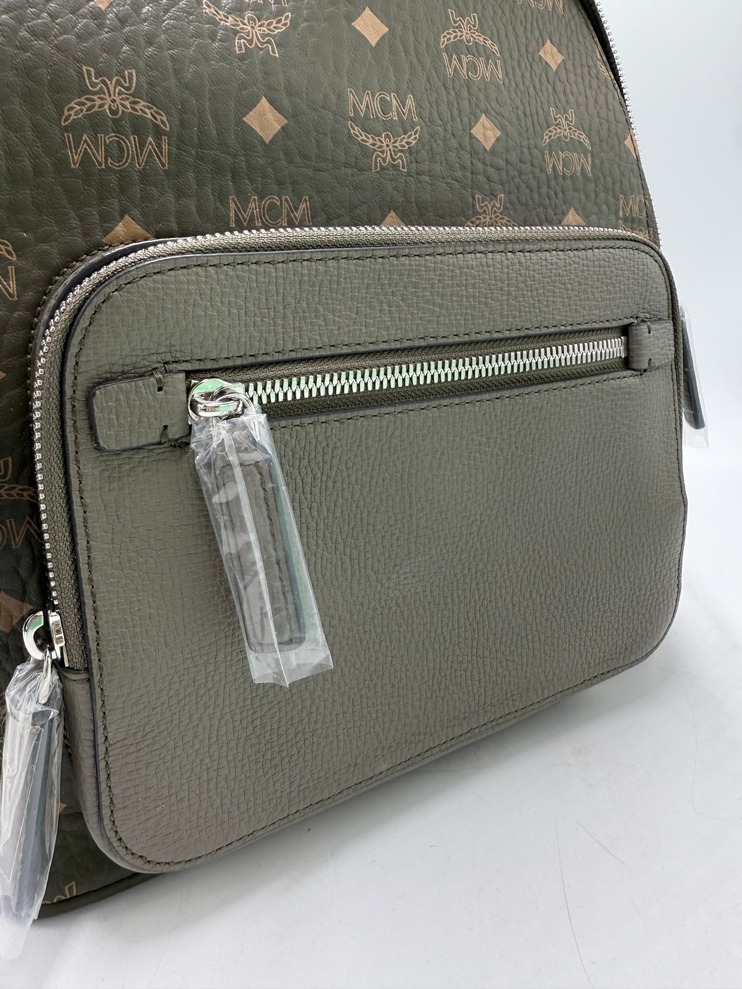 New! MCM Visetos Stark Luxury Designer Backpack