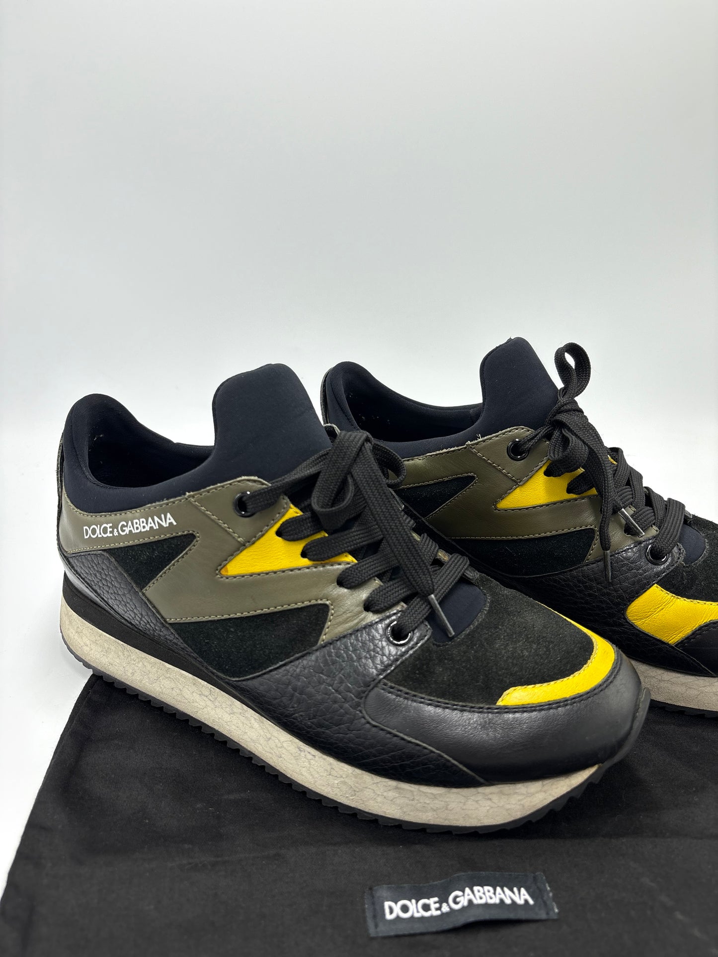 Dolce And Gabbana Daymaster Luxury Designer Trainer Shoes, Size: 8.5