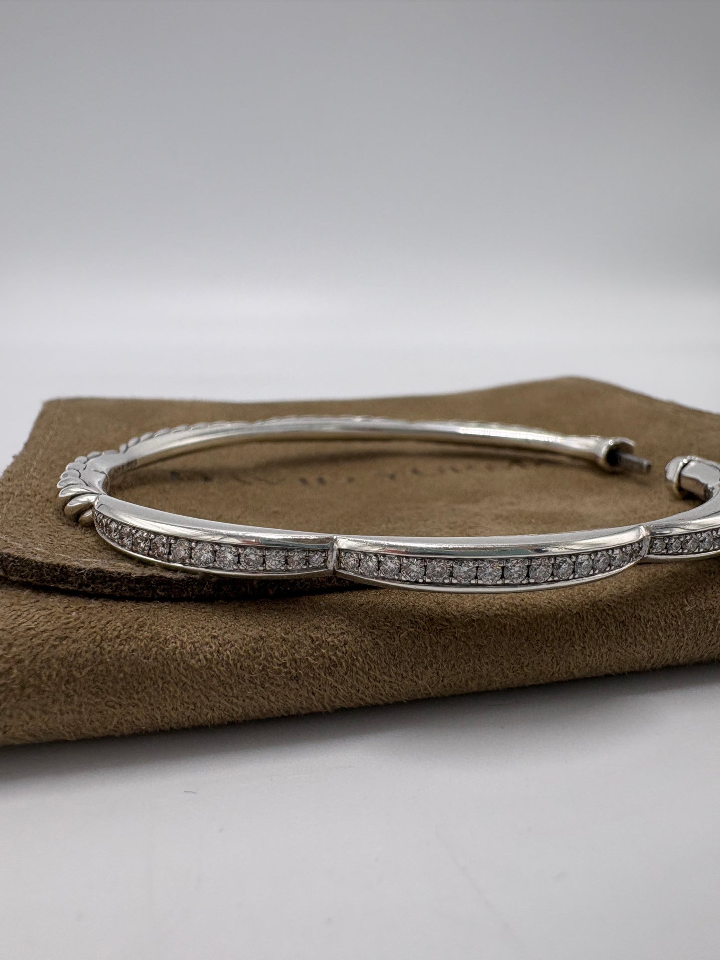 David Yurman Tides 3 Station Diamond Luxury Bracelet