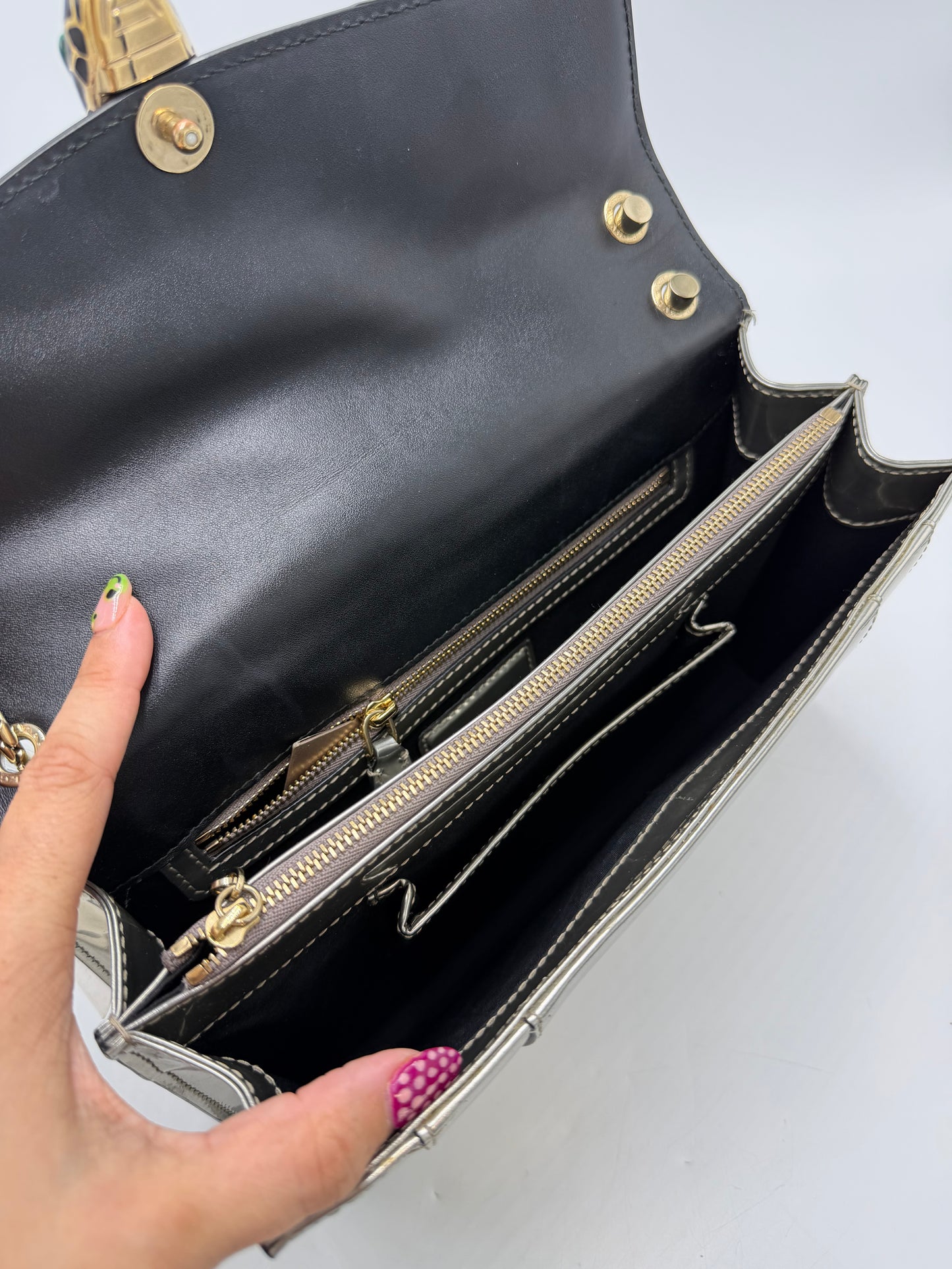 Handbag Luxury Designer By Bvlgari, Size: Medium
