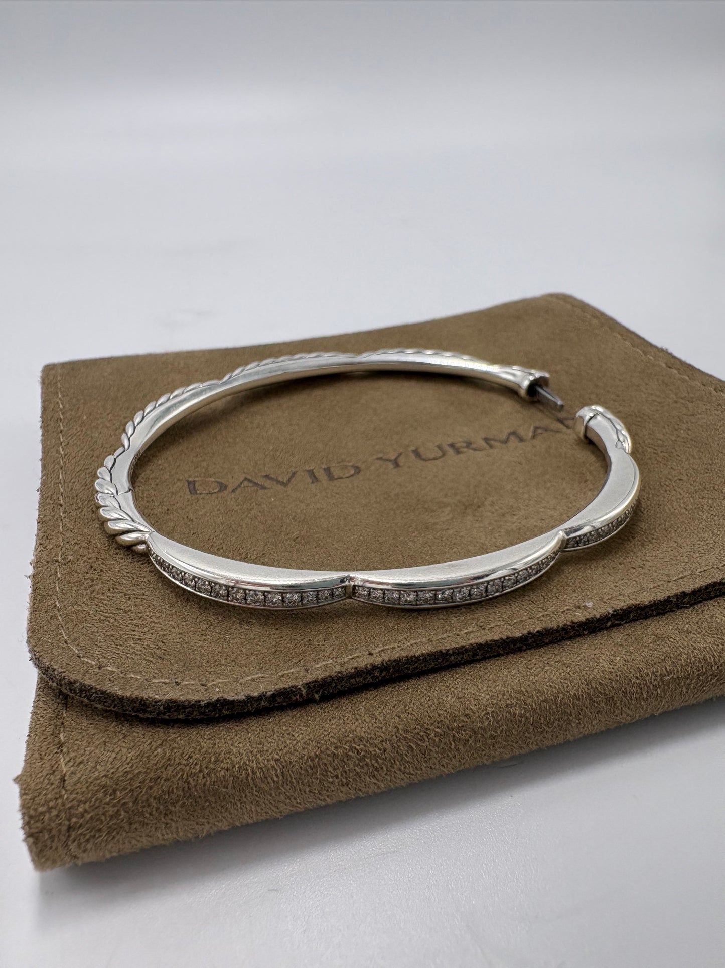 David Yurman Tides 3 Station Diamond Luxury Bracelet