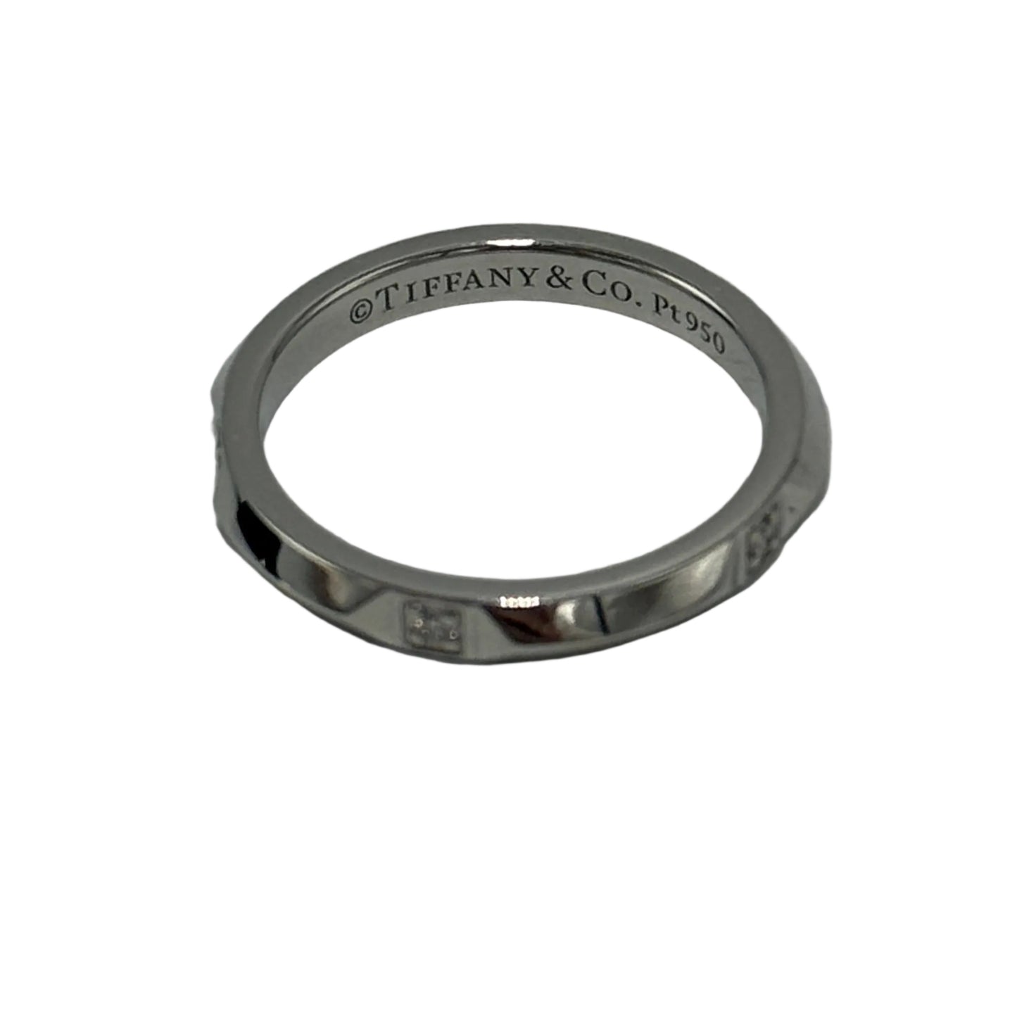 Tiffany & Company True Band Platinum Diamond Luxury Ring , Size: 6