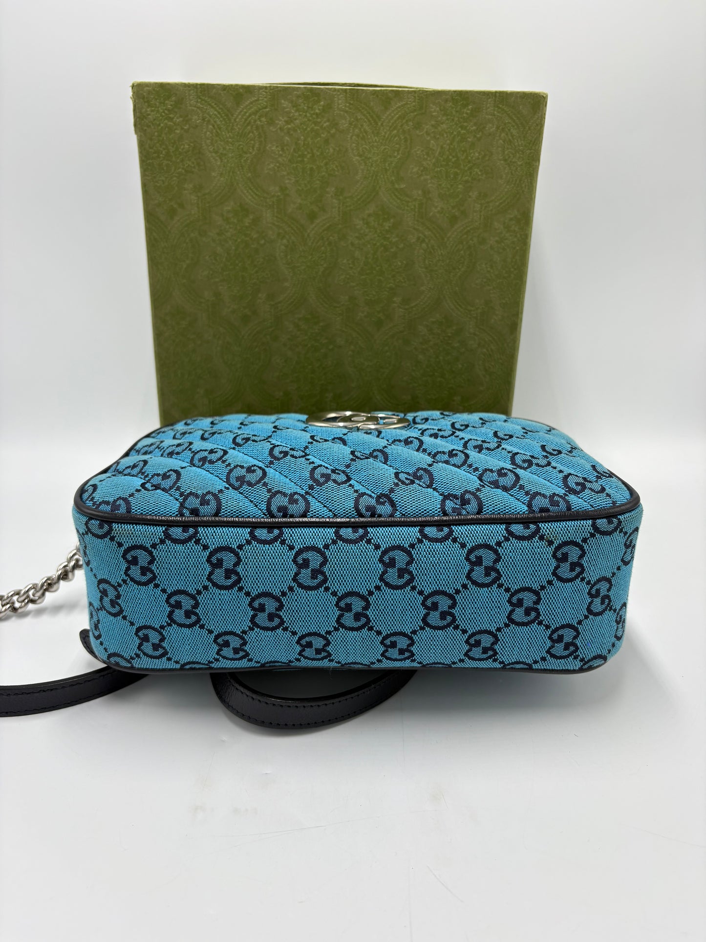 Gucci Monogram Marmont Luxury Handbag in Limited Edition Blue