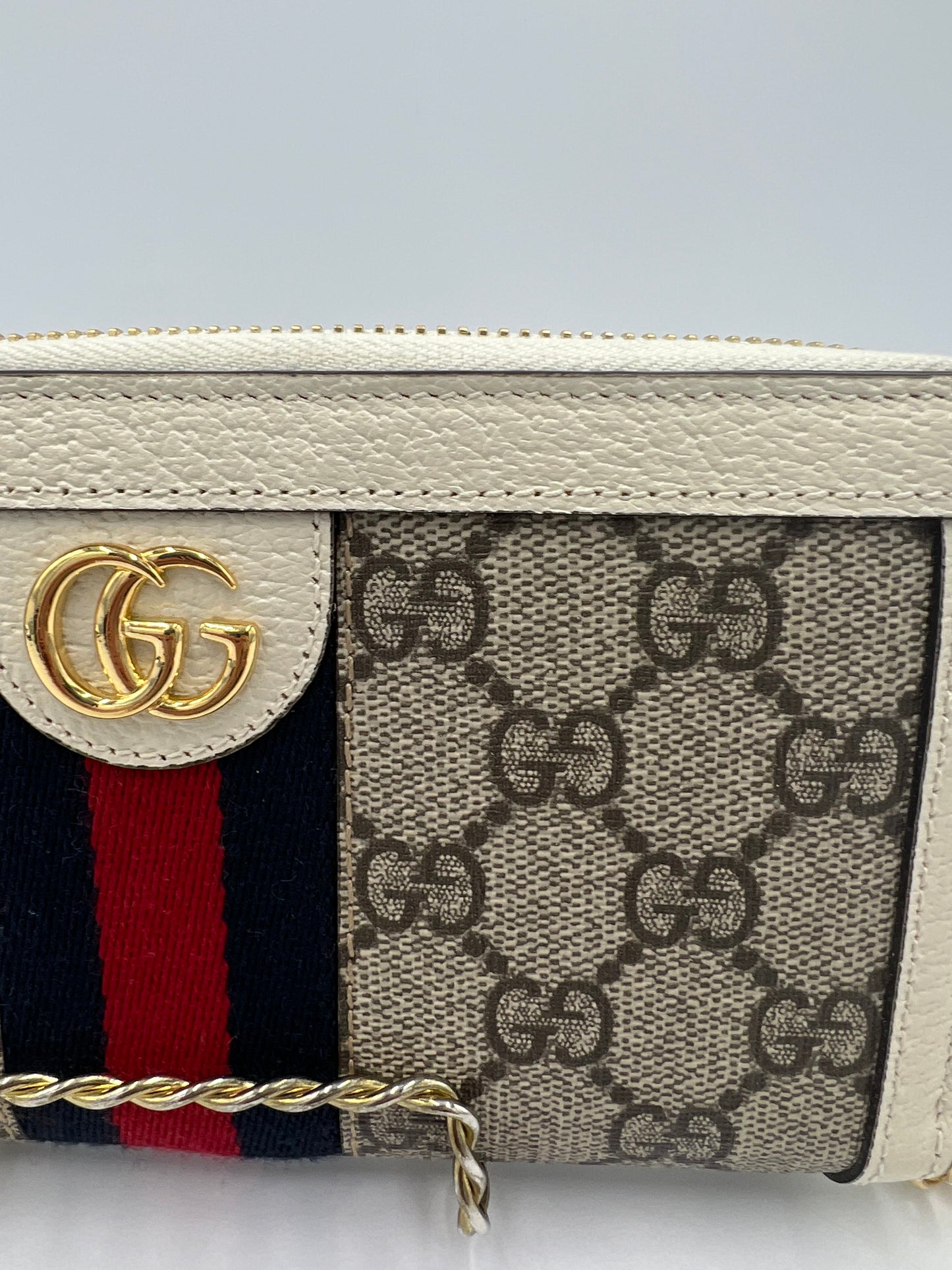 Gucci GG Ophidia Zip Top Designer Wallet