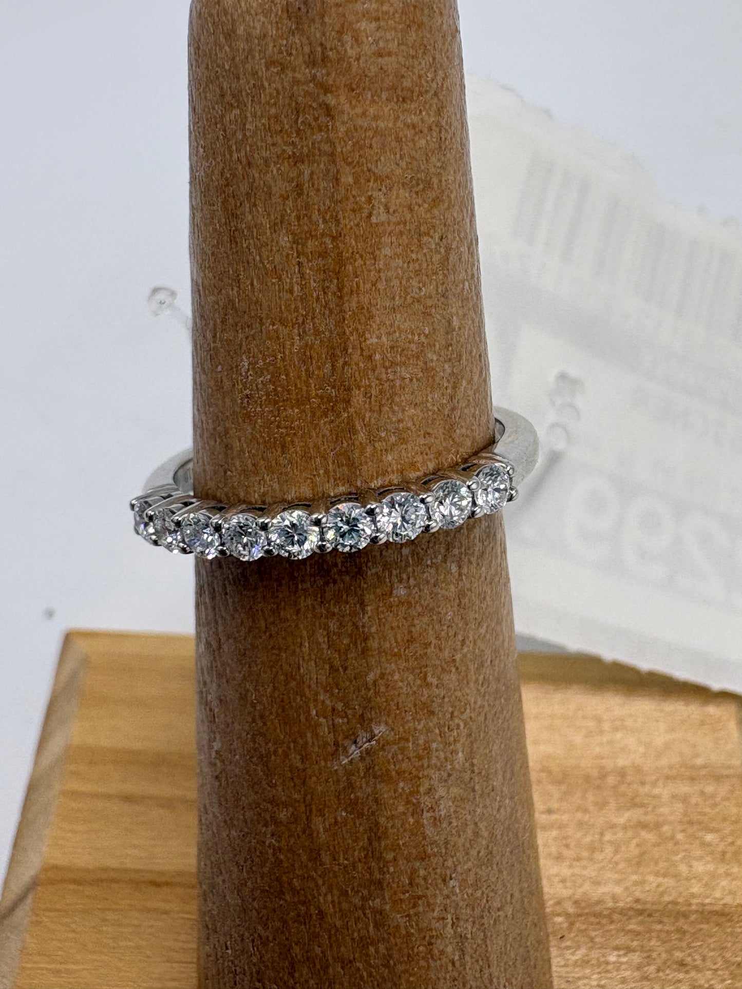 Tiffany & Company Forever Diamond Luxury Ring in Platinum, Size: 5.5