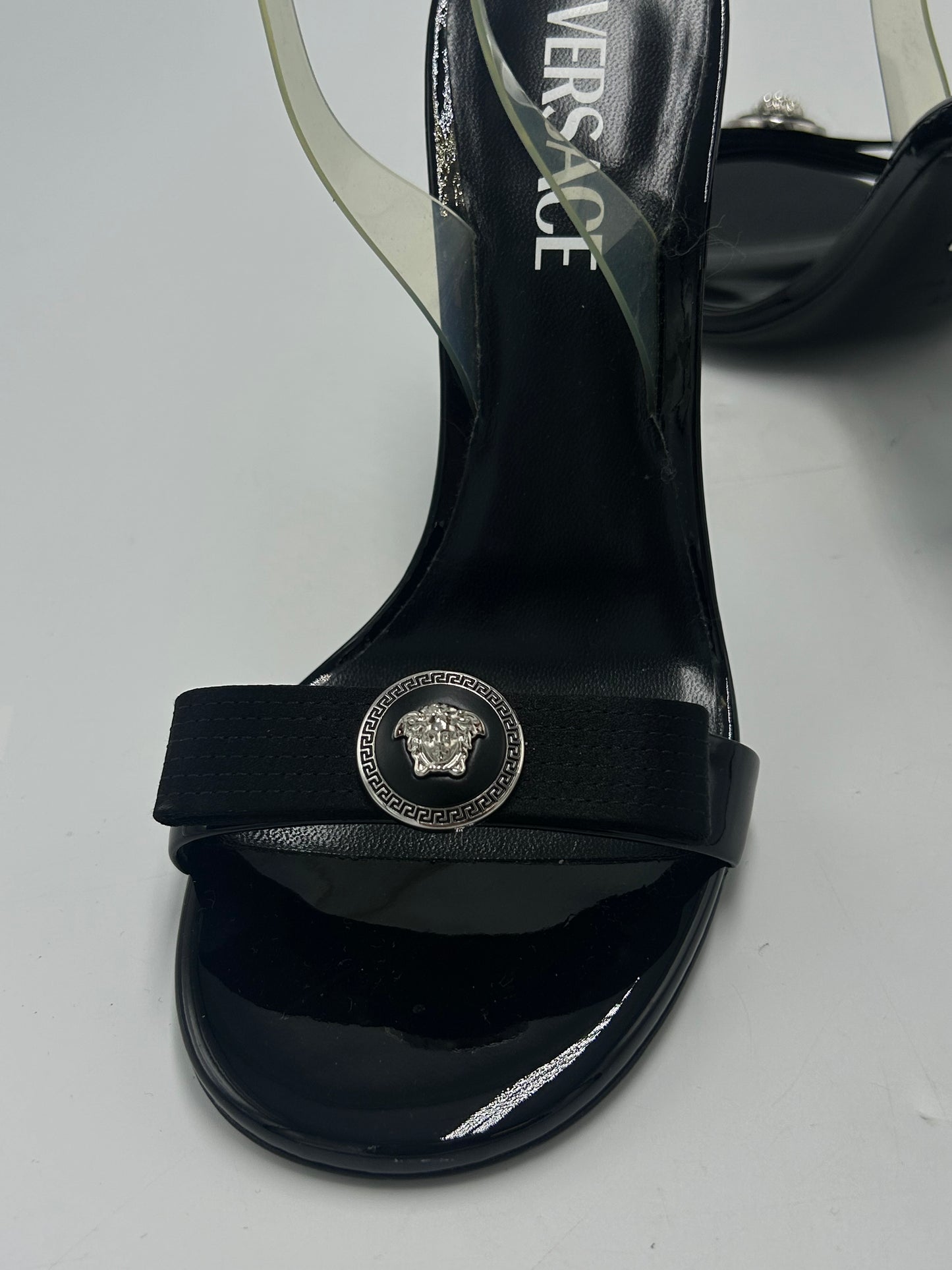 Versace Ribbon Slingbag Designer Luxury Shoes, Size: 7
