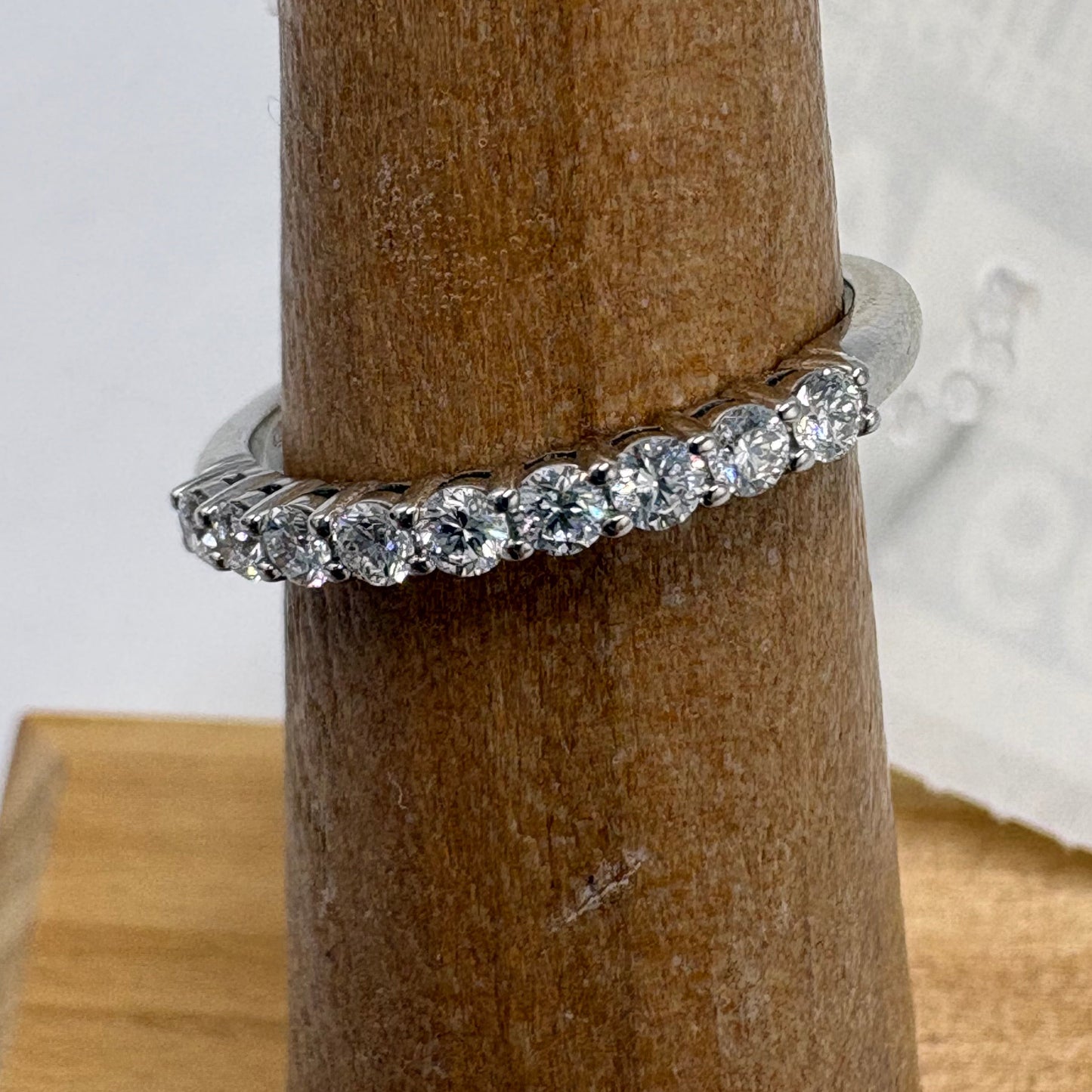 Tiffany & Company Forever Diamond Luxury Ring in Platinum, Size: 5.5