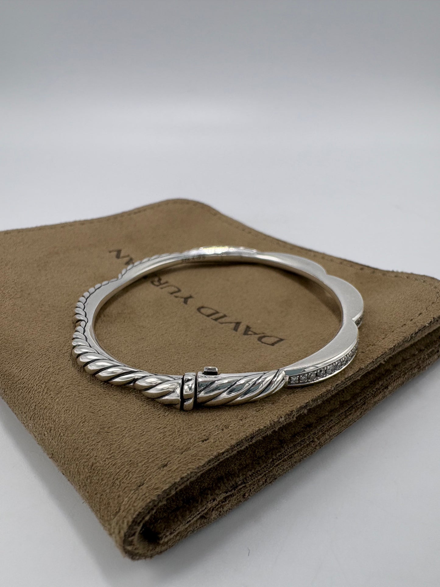 David Yurman Tides 3 Station Diamond Luxury Bracelet