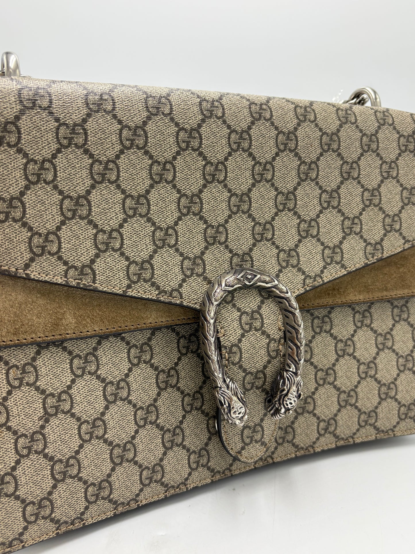 Gucci Dionysus GG Supreme Large Luxury Handbag