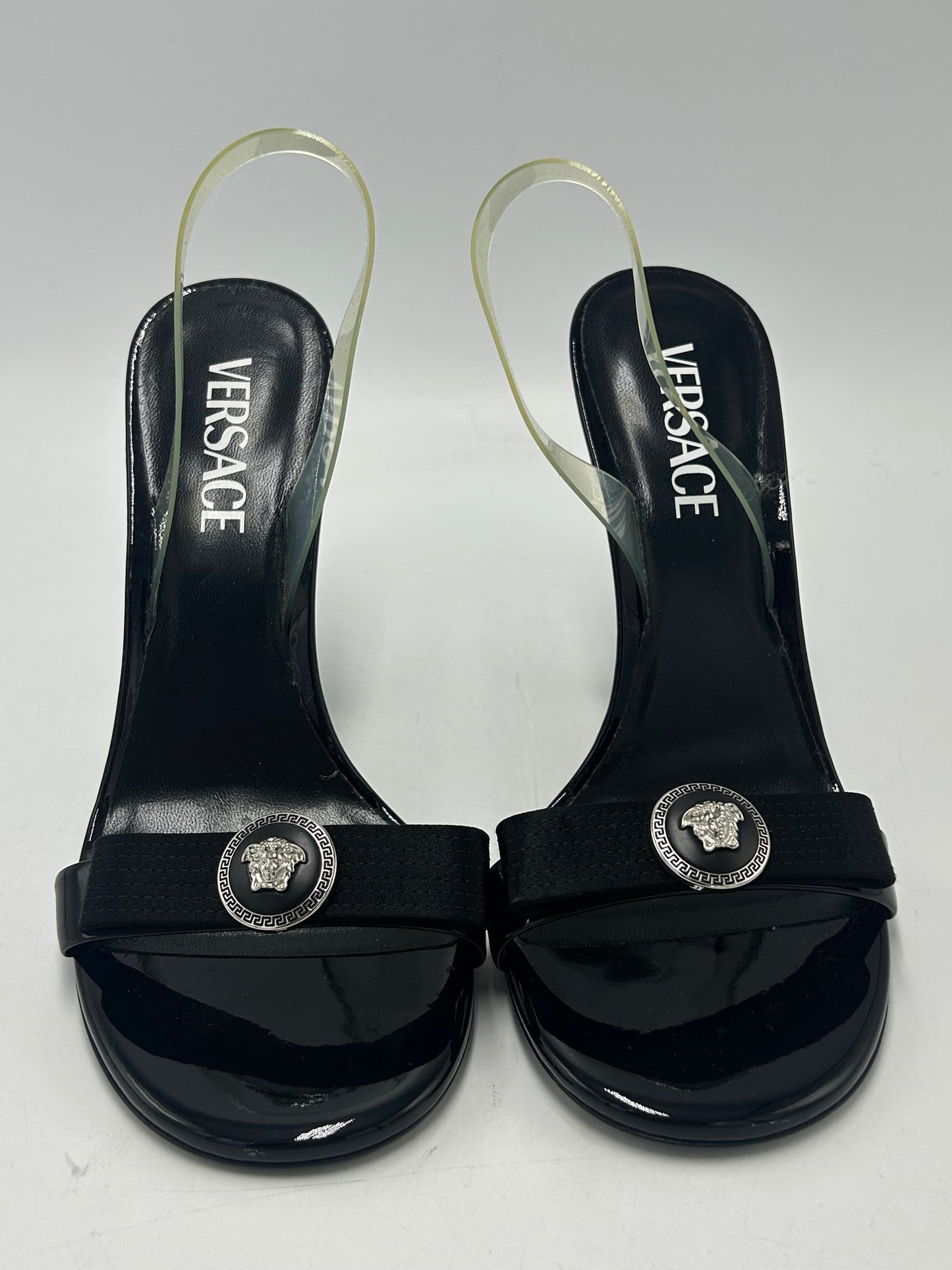 Versace Ribbon Slingbag Designer Luxury Shoes, Size: 7