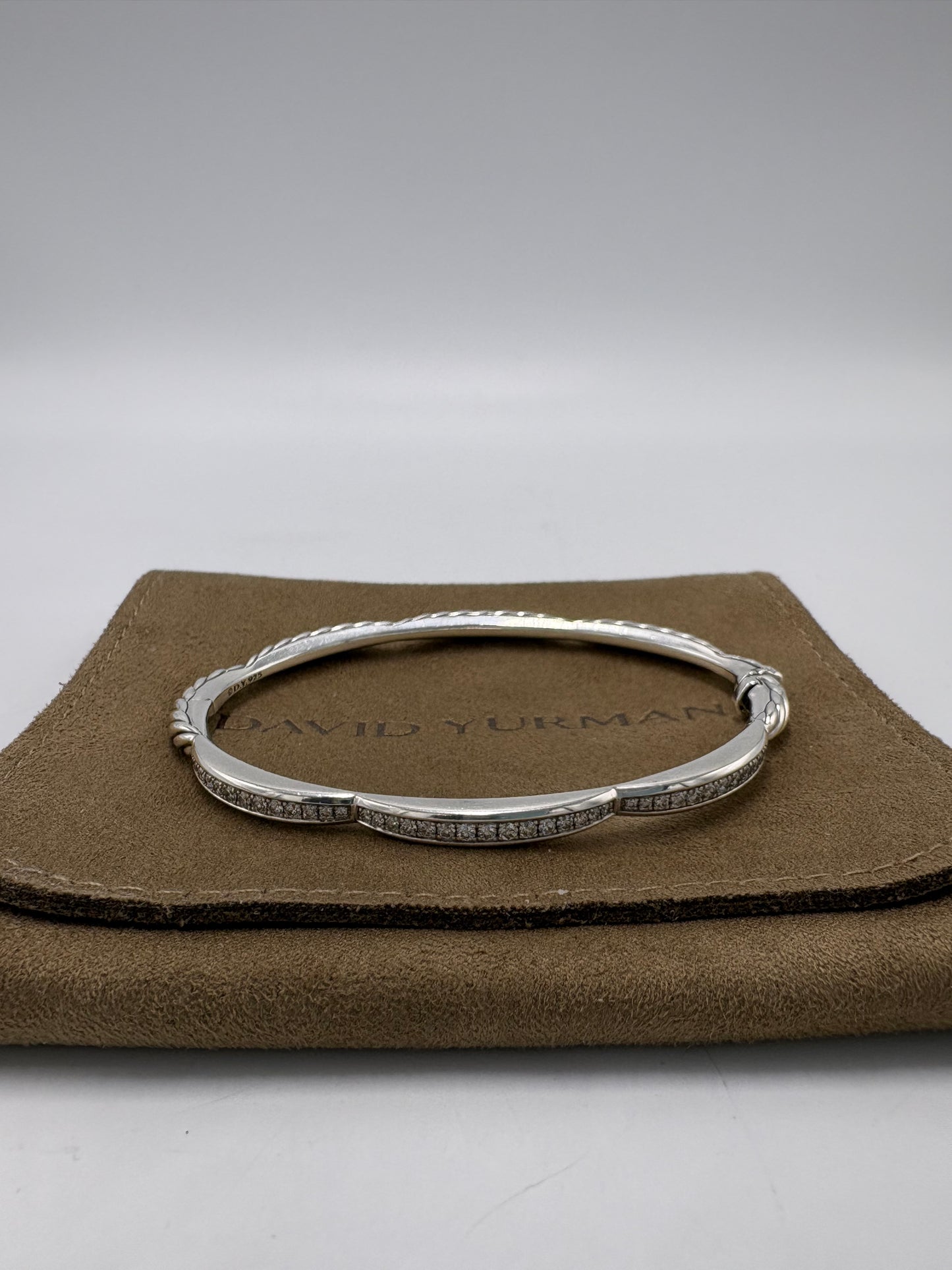 David Yurman Tides 3 Station Diamond Luxury Bracelet
