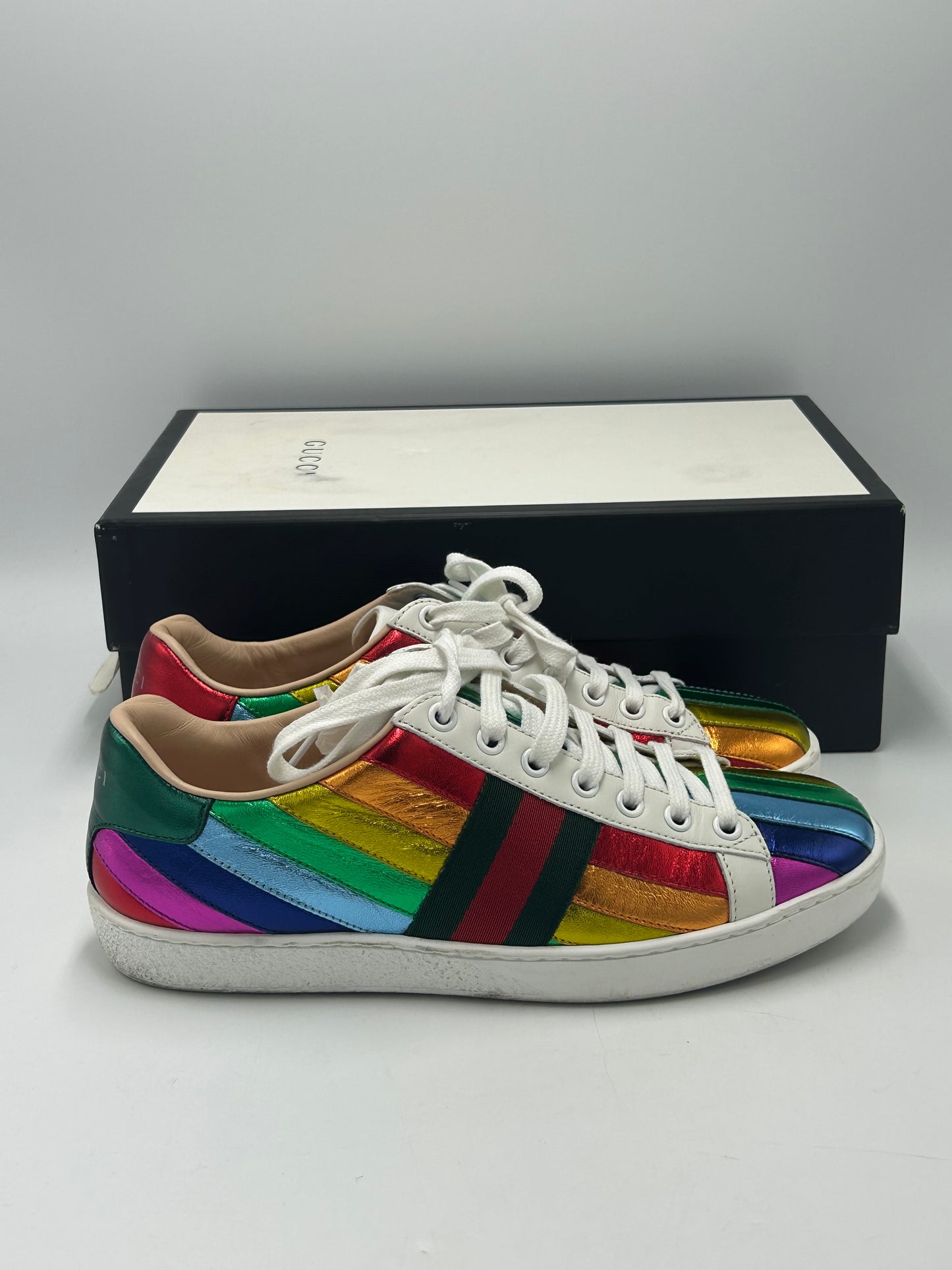 Gucci Designer Luxury Trainers  Size: 7 (37)