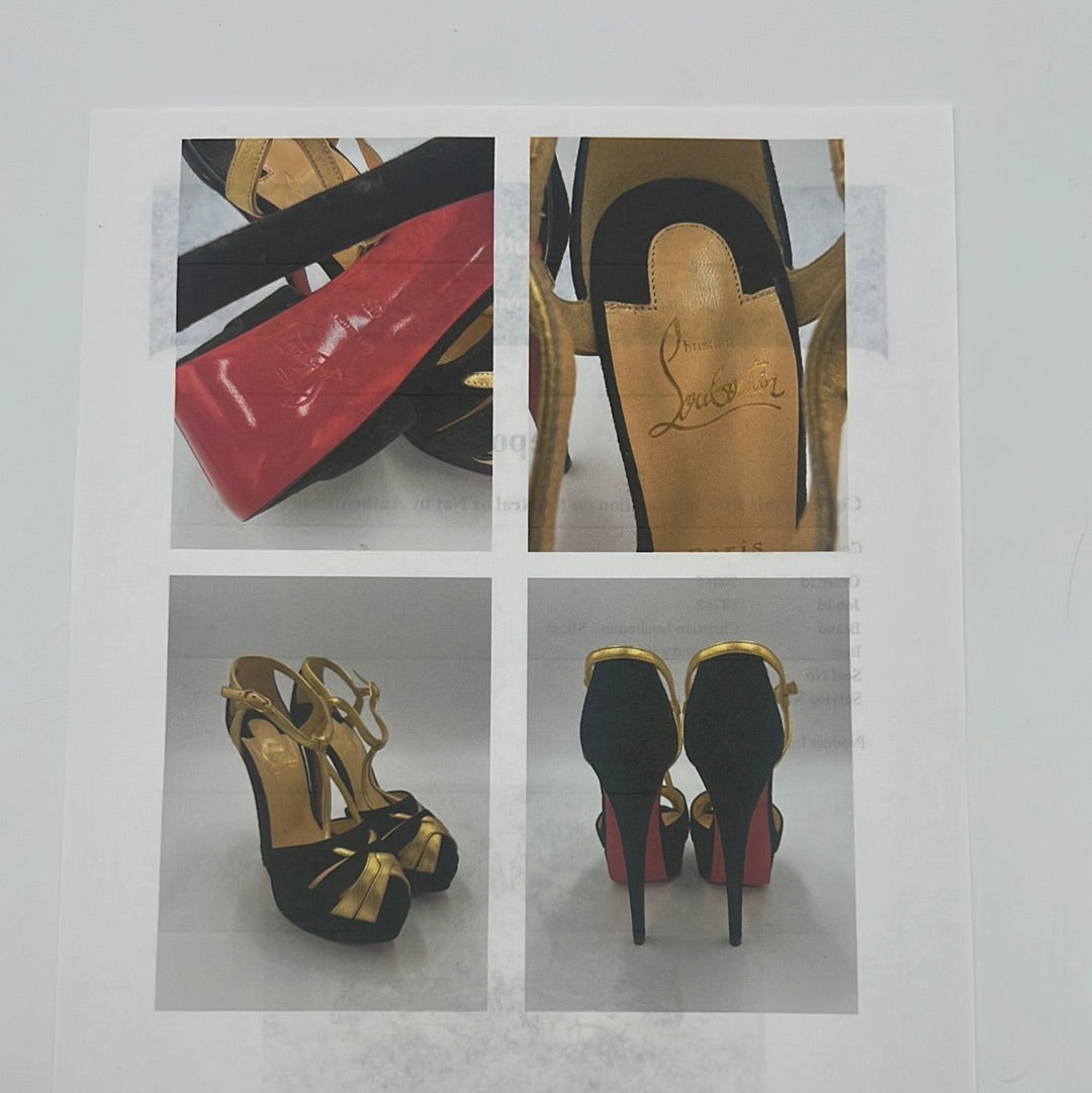 LIKE NEW! Christian Louboutin Glennalta Luxury Designer Heels, Size: 5