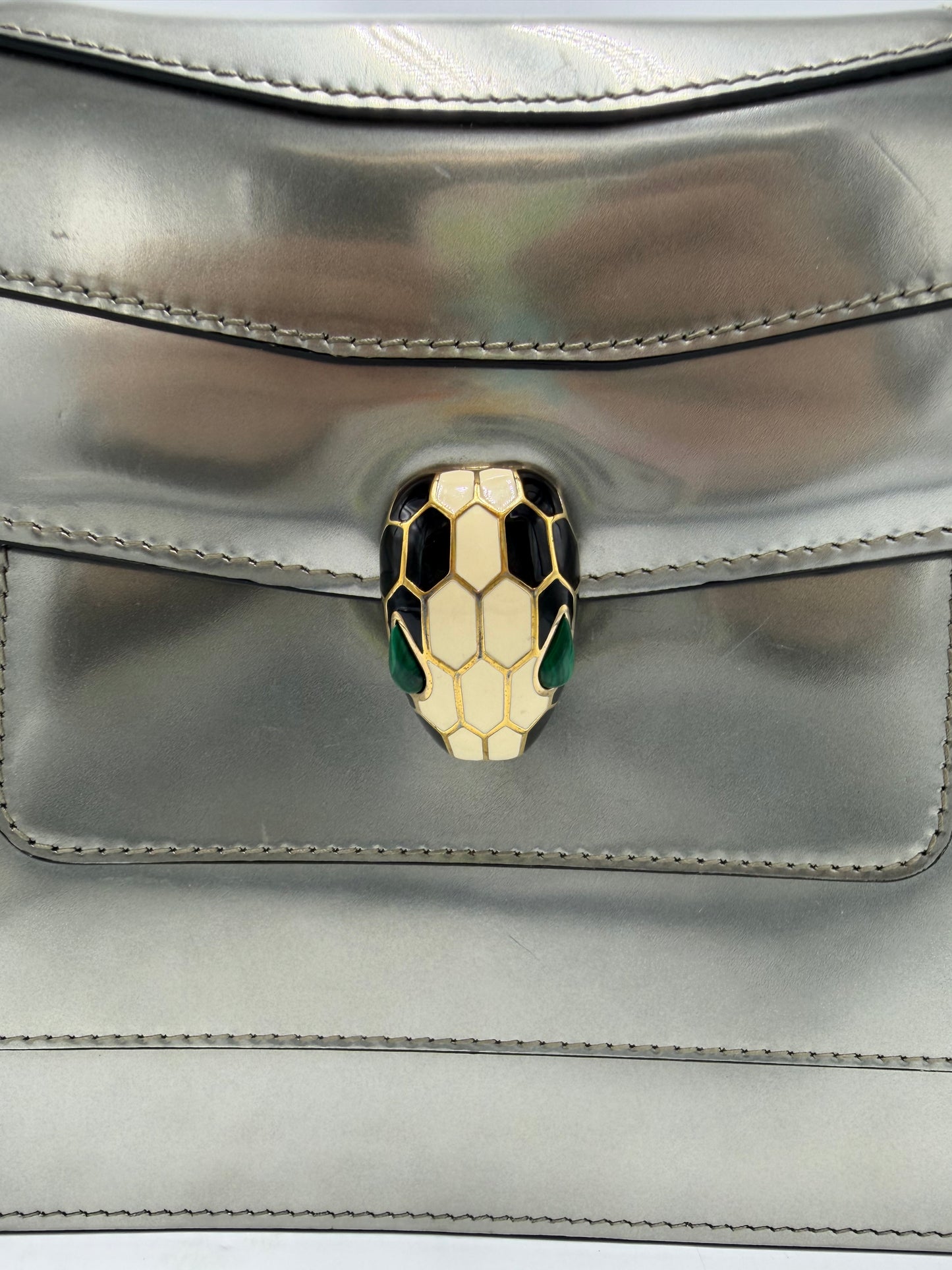 Handbag Luxury Designer By Bvlgari, Size: Medium