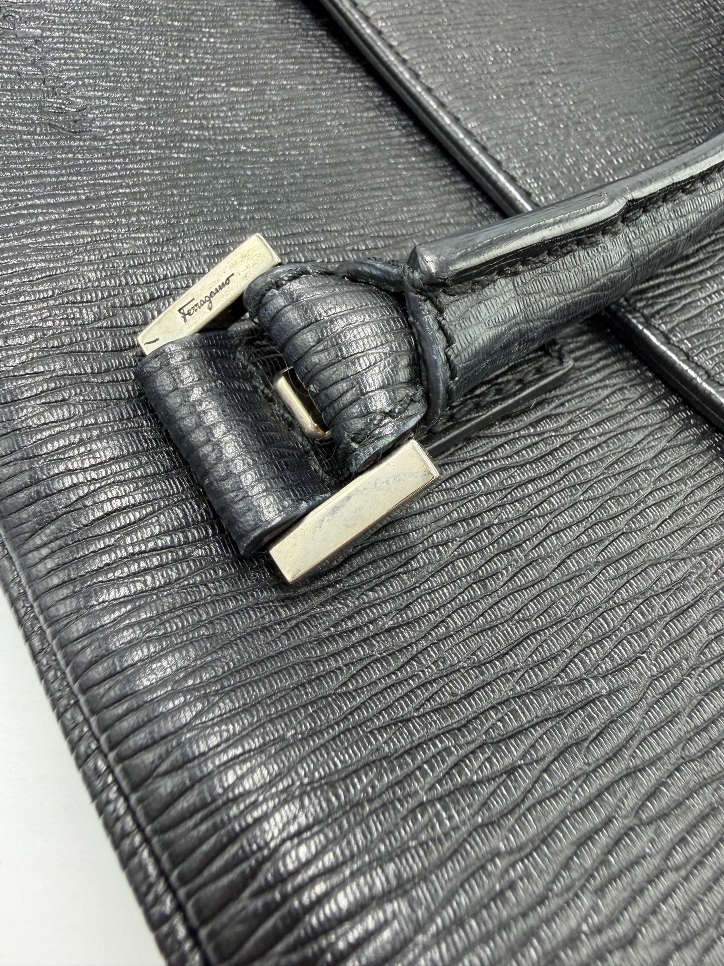 Salvatore Ferragamo Sarriano Briefcase / Laptop Luxury Handbag