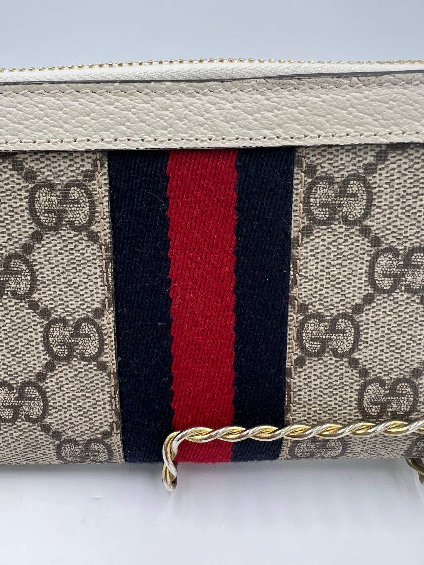 Gucci GG Ophidia Zip Top Designer Wallet