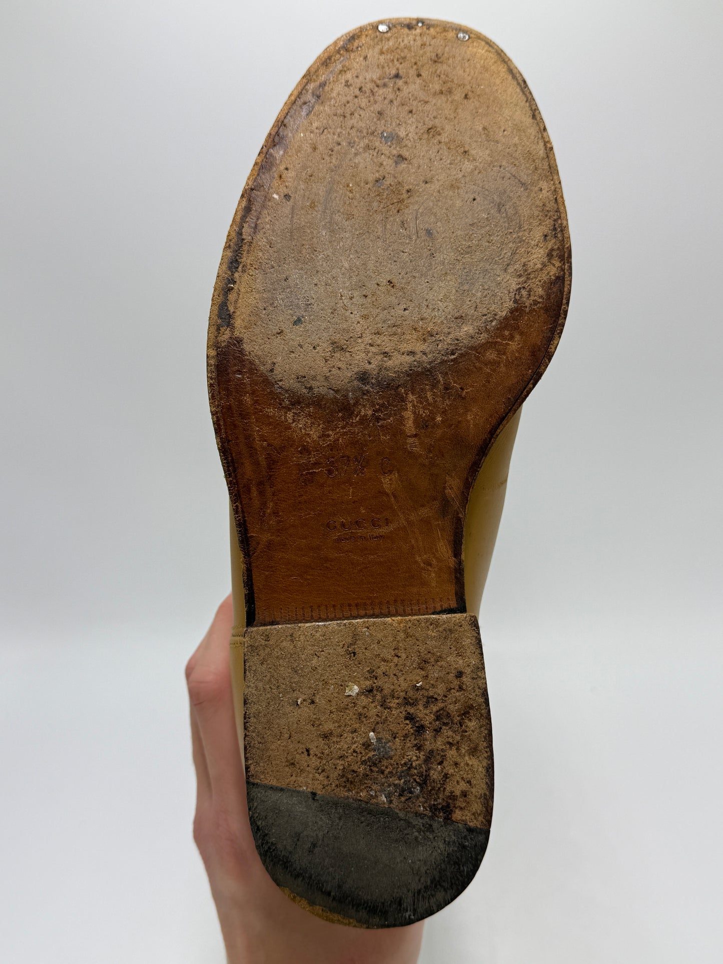 Gucci Luxury Designer Boots By In Yellow, Size: 7.5 (37.5)