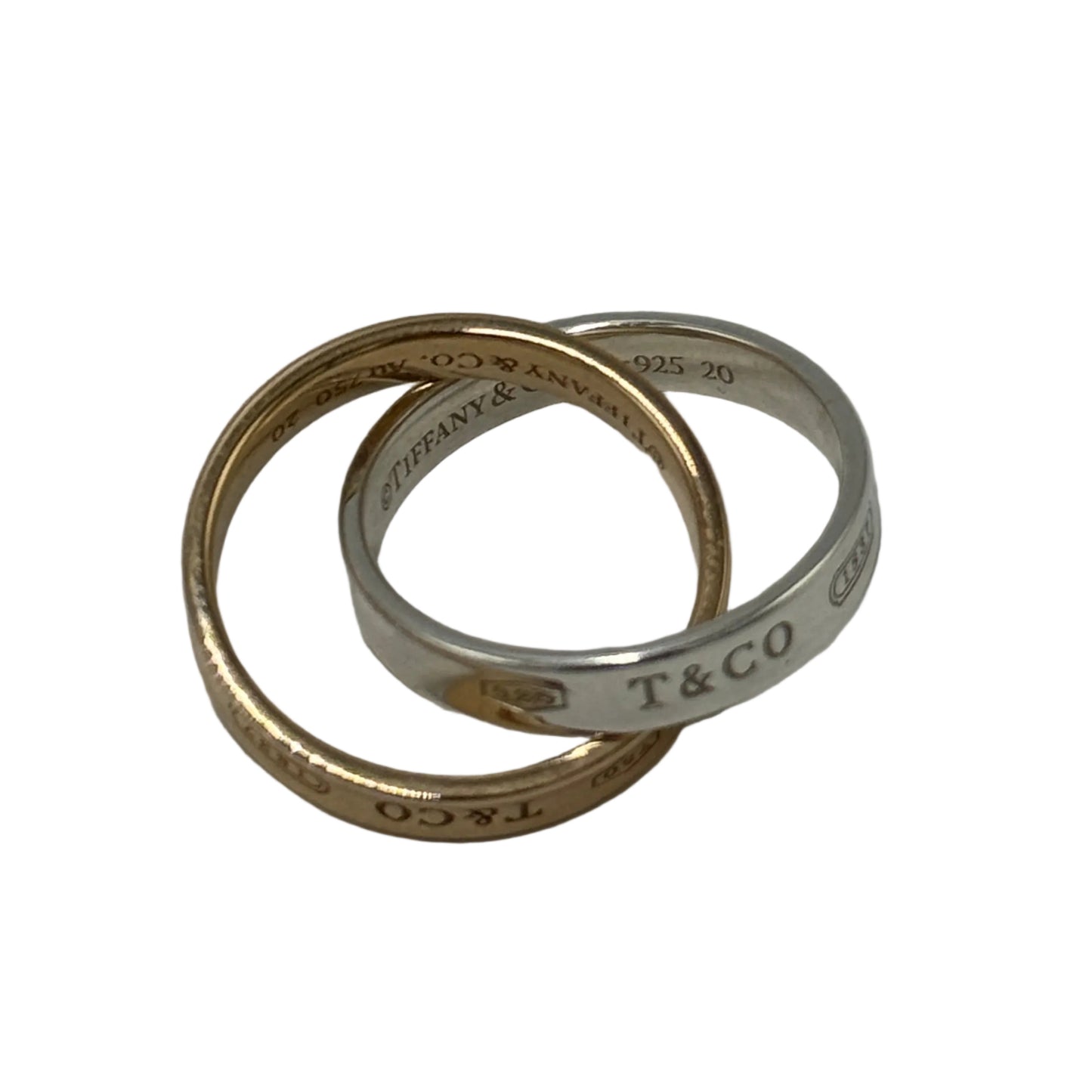 Tiffany & Company 18K Interlocking Circles  Luxury Ring, Size: 5.5