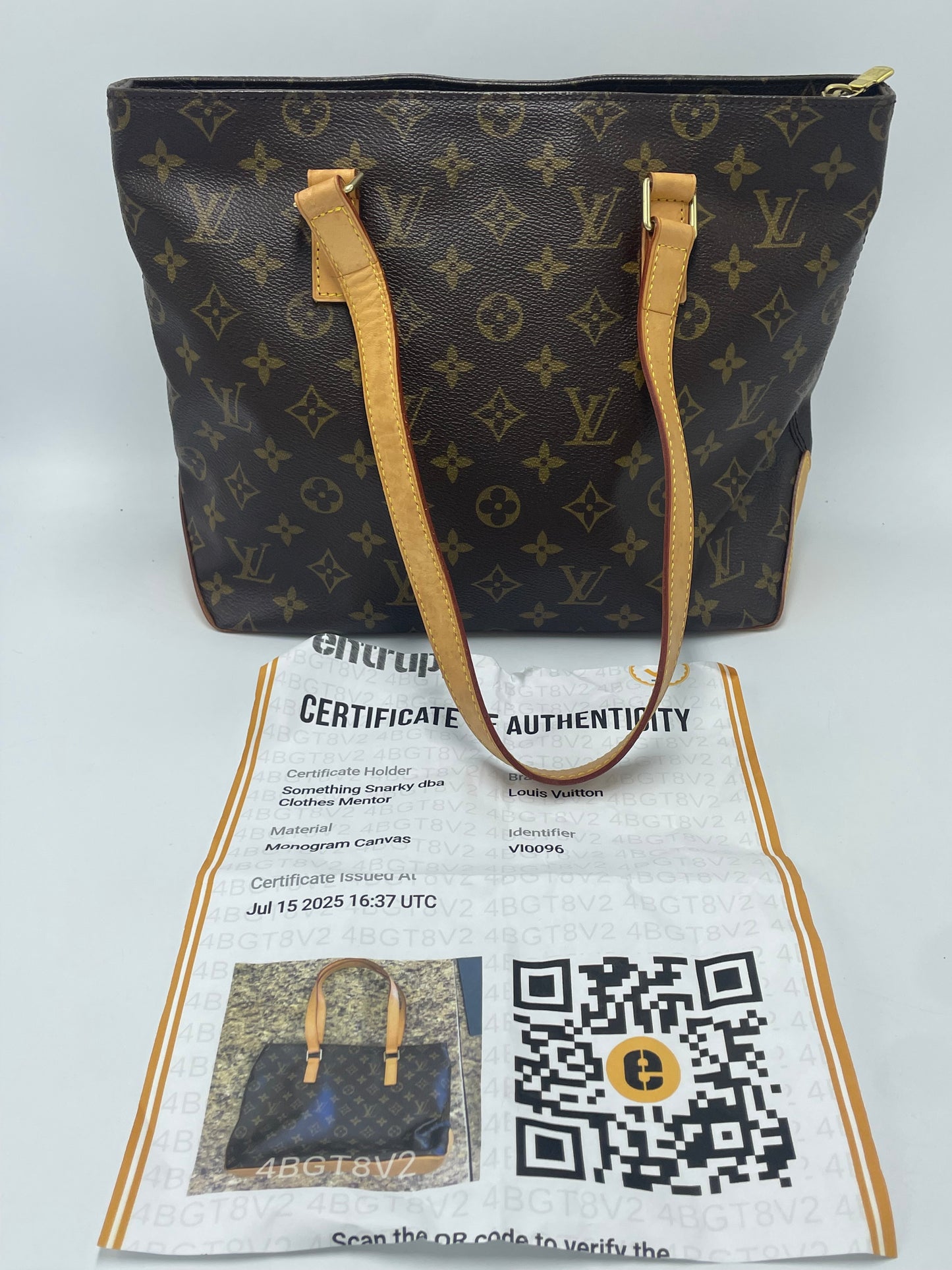 Louis Vuitton Monogram Cabas Piano Luxury Designer Handbag
