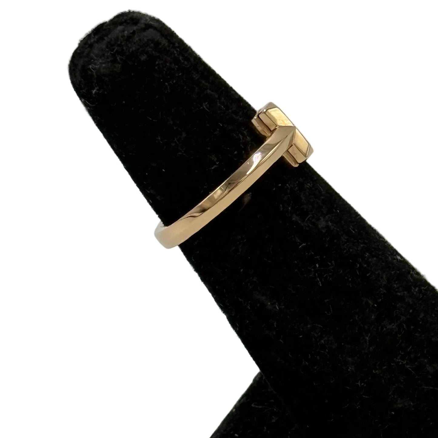 Tiffany & Company T1 Diamond Luxury Ring in 18k Rose Gold, Size: 6