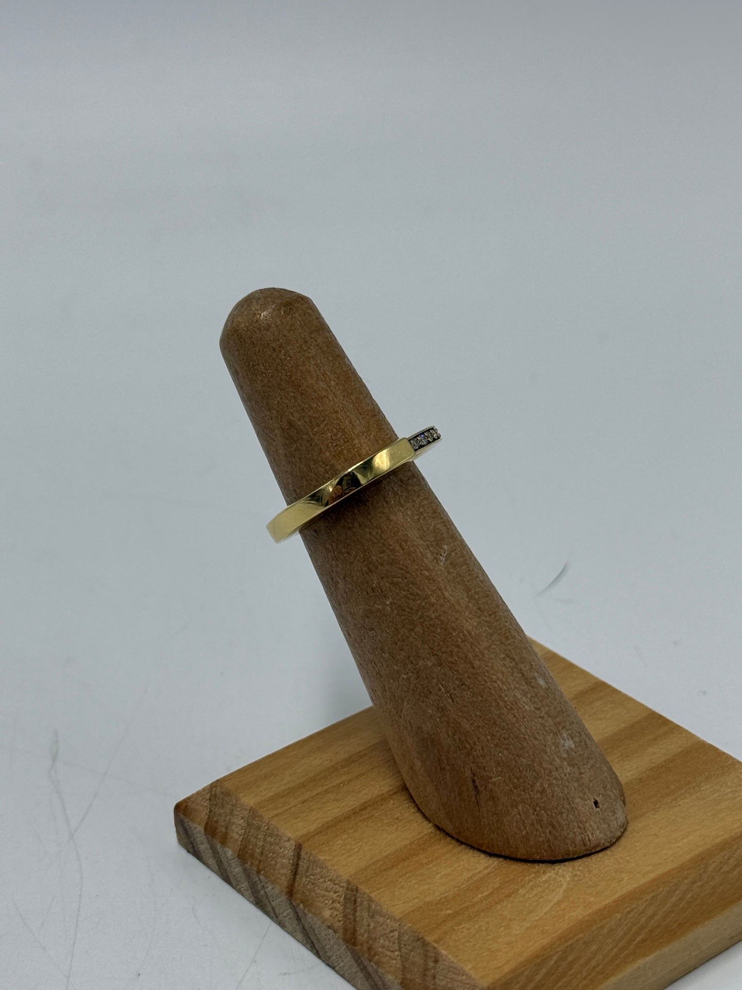 Tiffany & Company 18K & Diamond Lock Luxury Designer Ring, Size 4