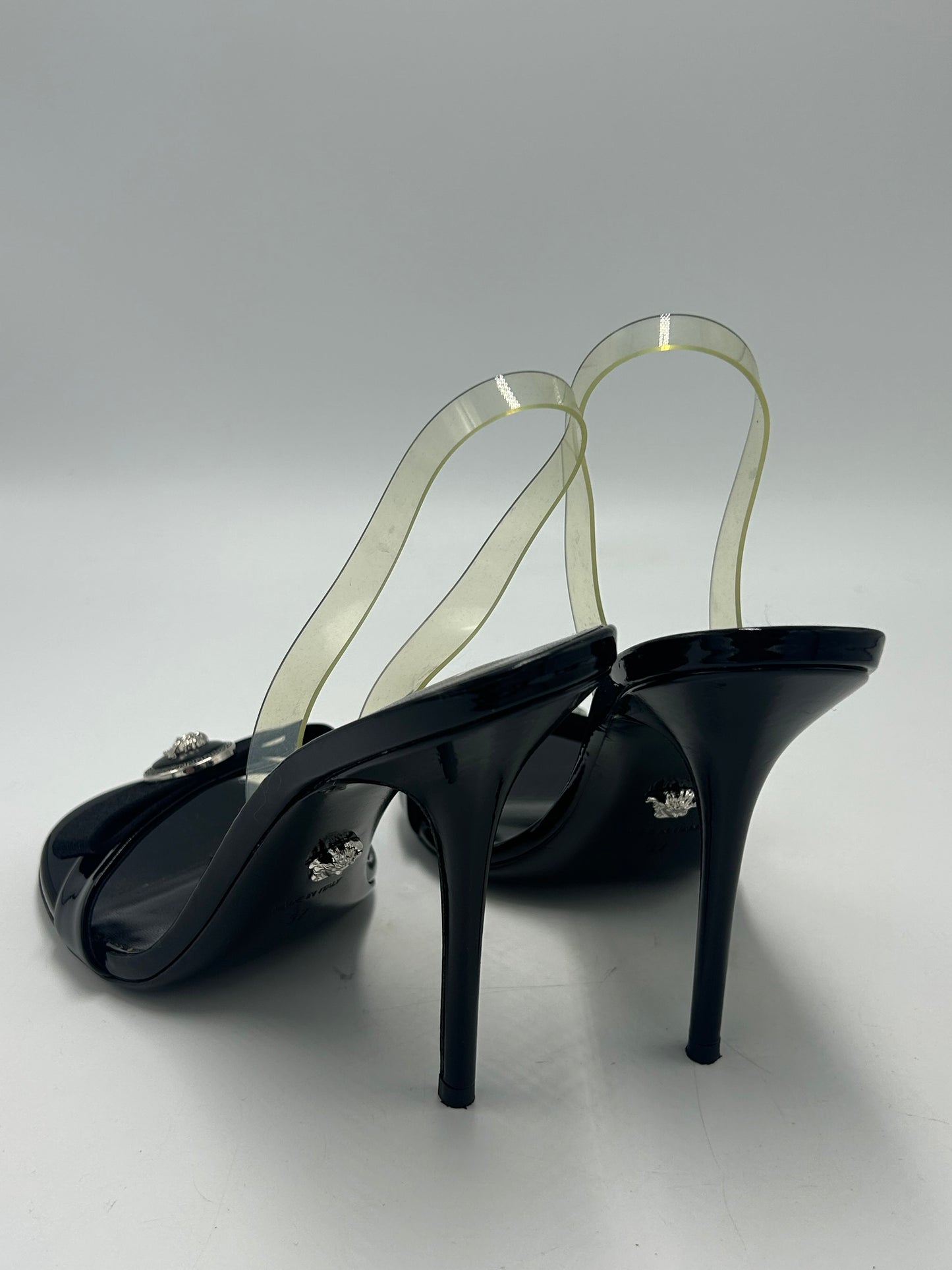 Versace Ribbon Slingbag Designer Luxury Shoes, Size: 7
