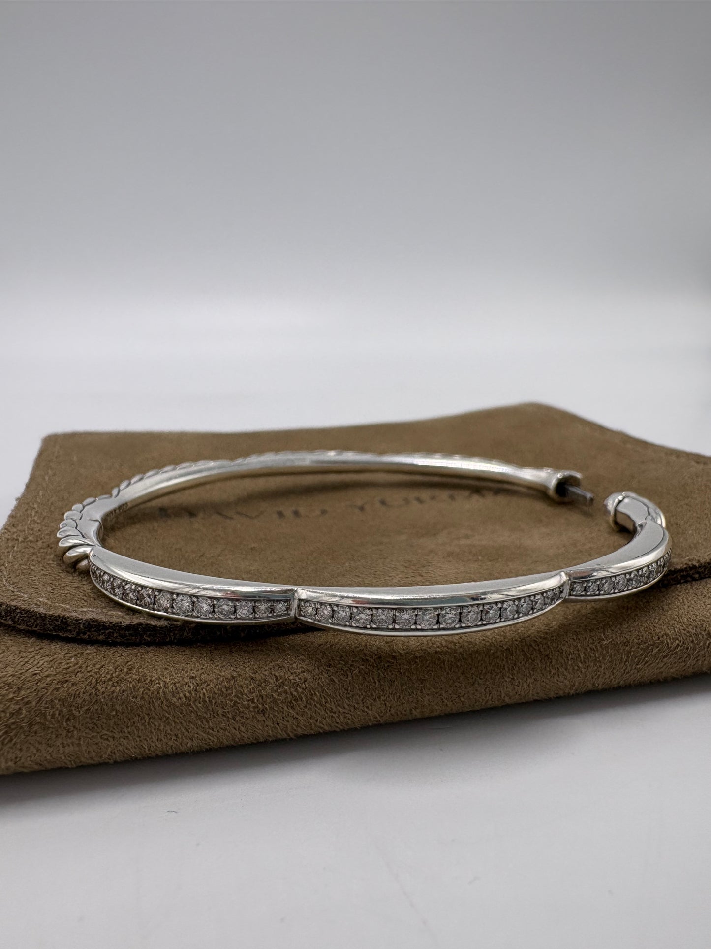 David Yurman Tides 3 Station Diamond Luxury Bracelet