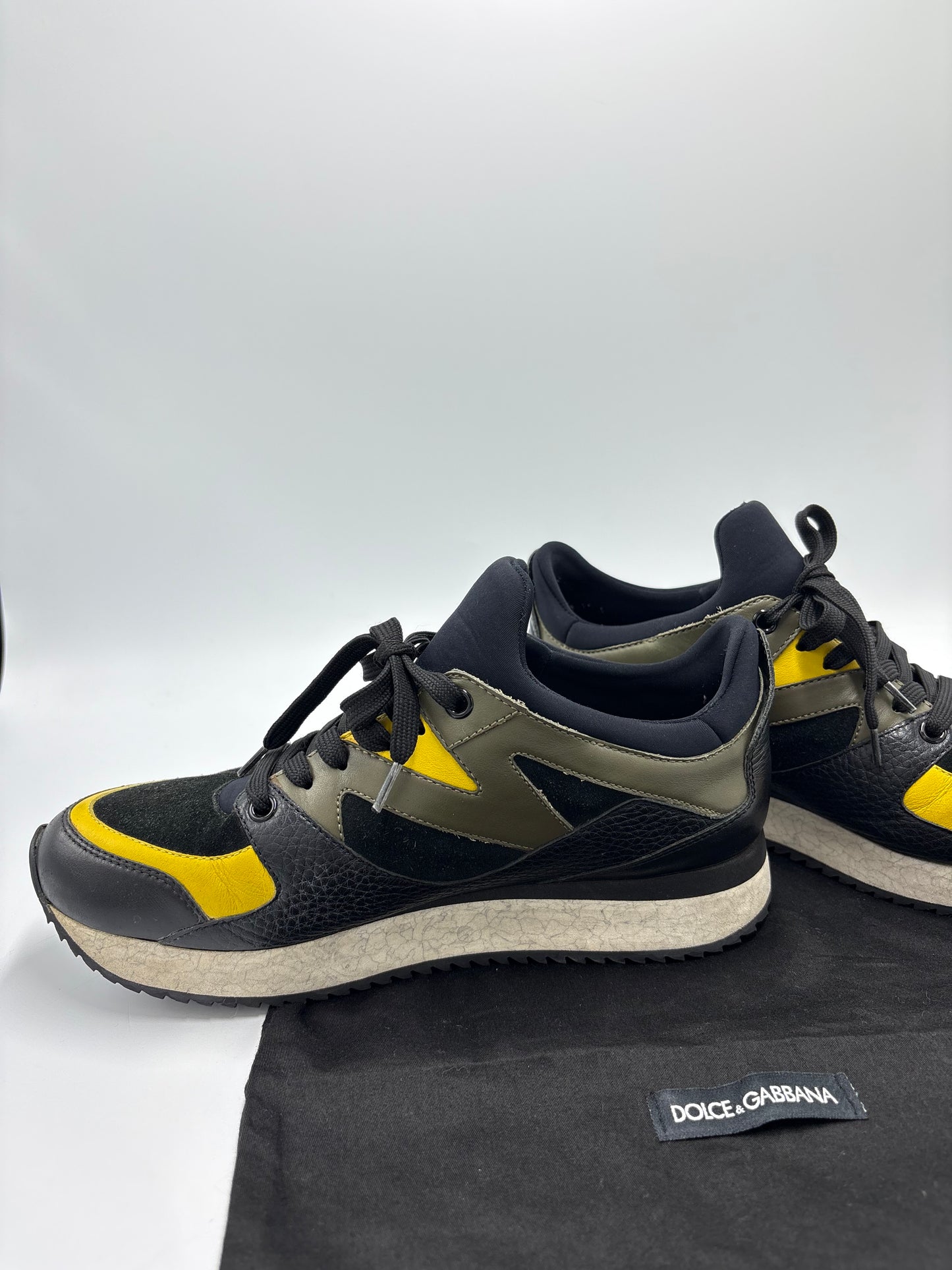 Dolce And Gabbana Daymaster Luxury Designer Trainer Shoes, Size: 8.5
