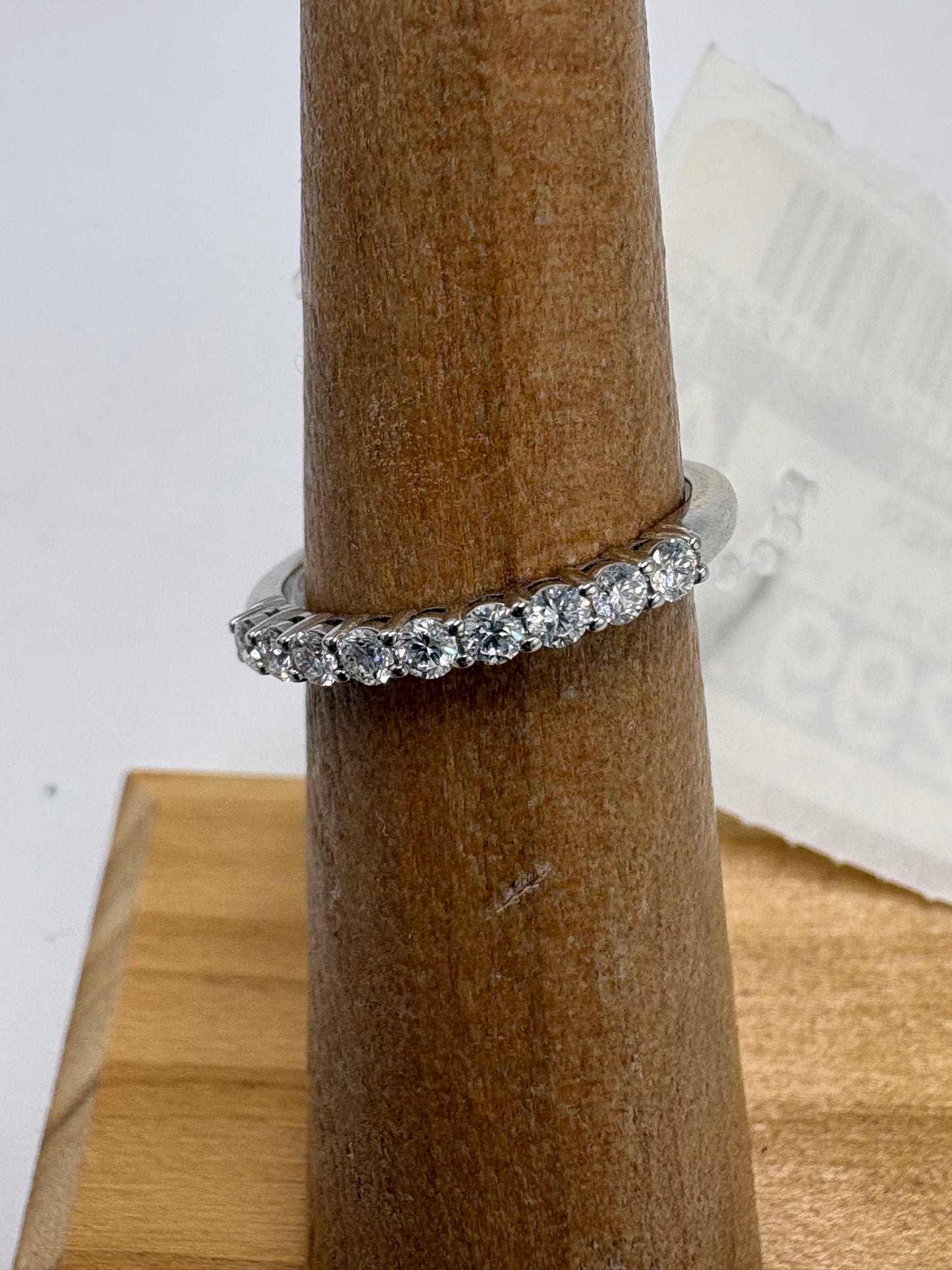 Tiffany & Company Forever Diamond Luxury Ring in Platinum, Size: 5.5