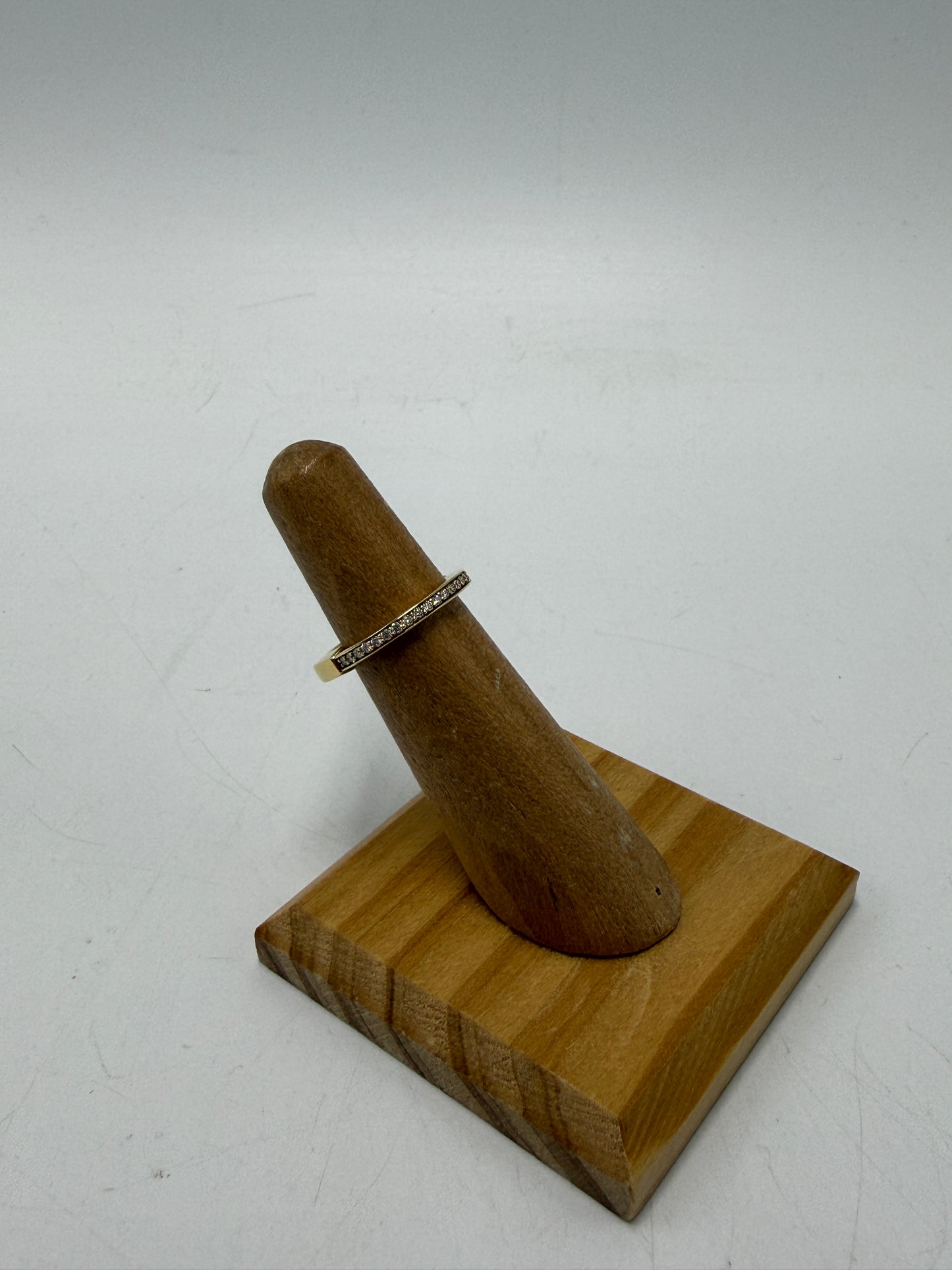 Tiffany & Company 18K & Diamond Lock Luxury Designer Ring, Size 4