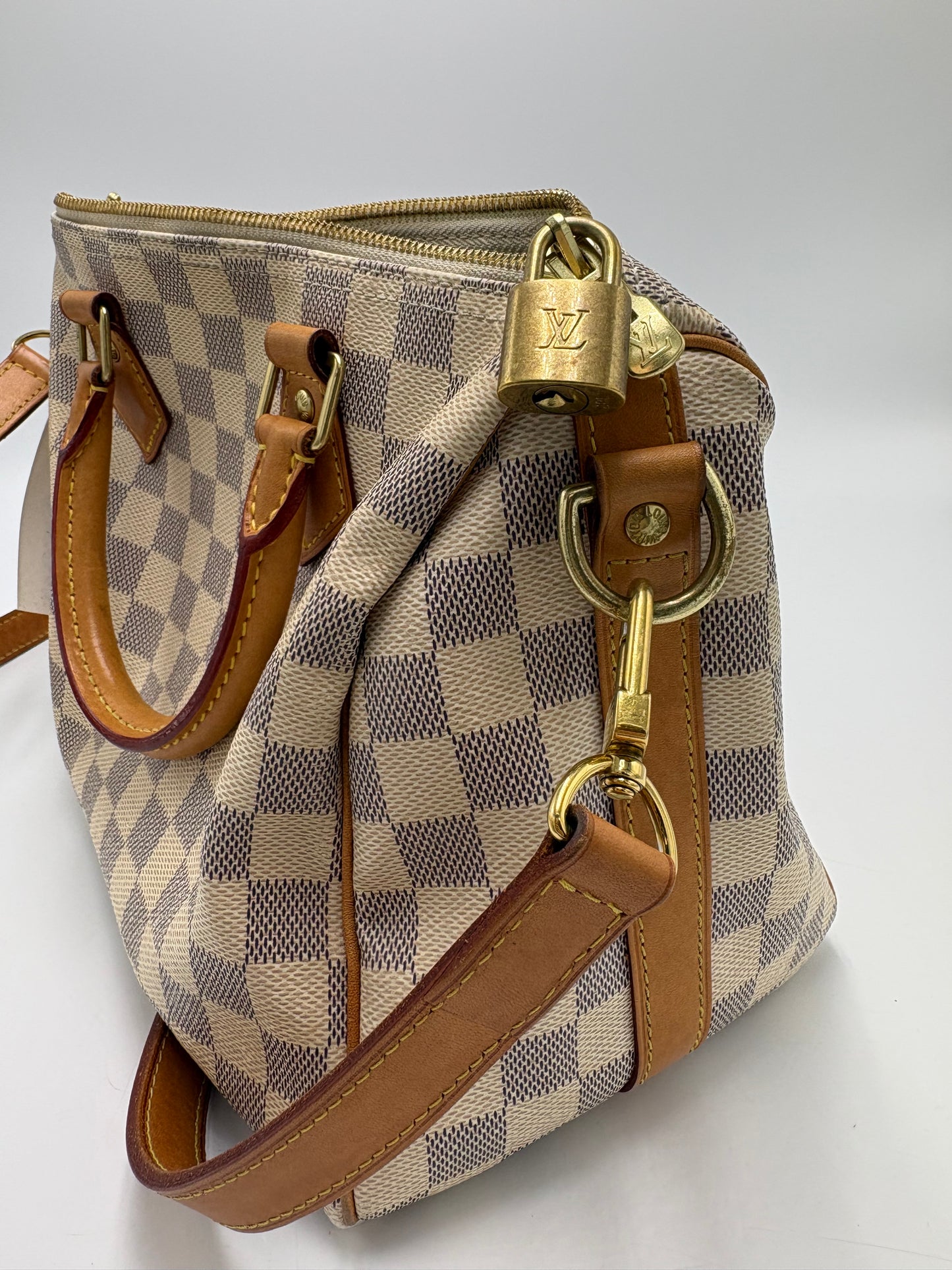 Louis Vuitton Speedy 25 Azur Luxury Handbag