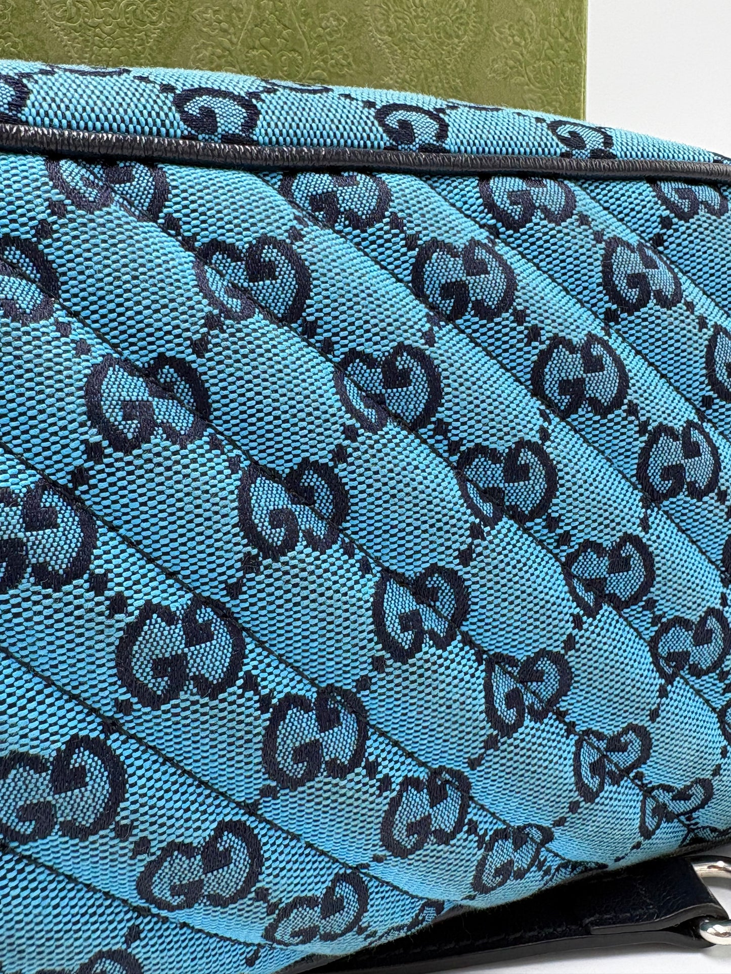 Gucci Monogram Marmont Luxury Handbag in Limited Edition Blue