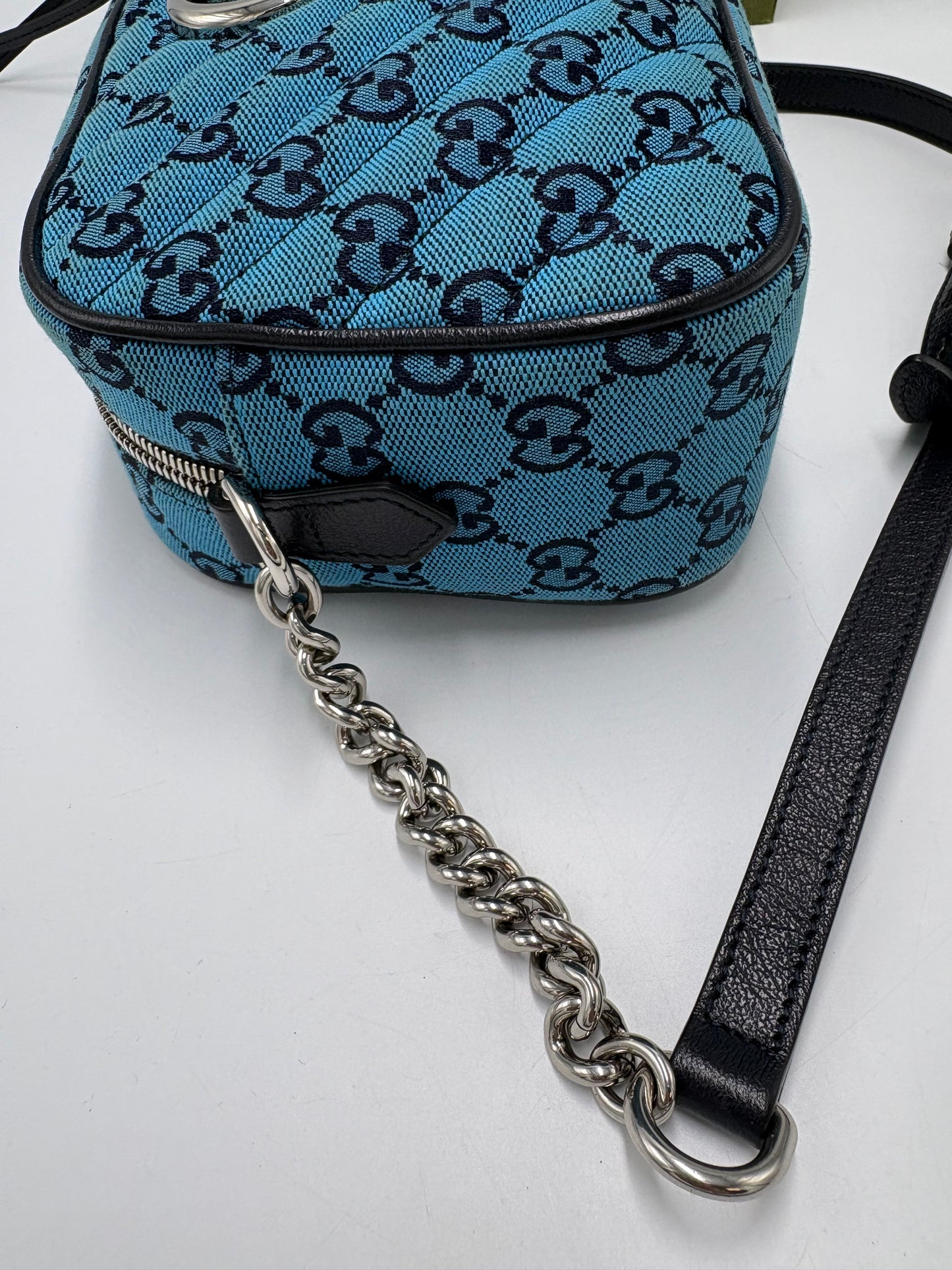 Gucci Monogram Marmont Luxury Handbag in Limited Edition Blue