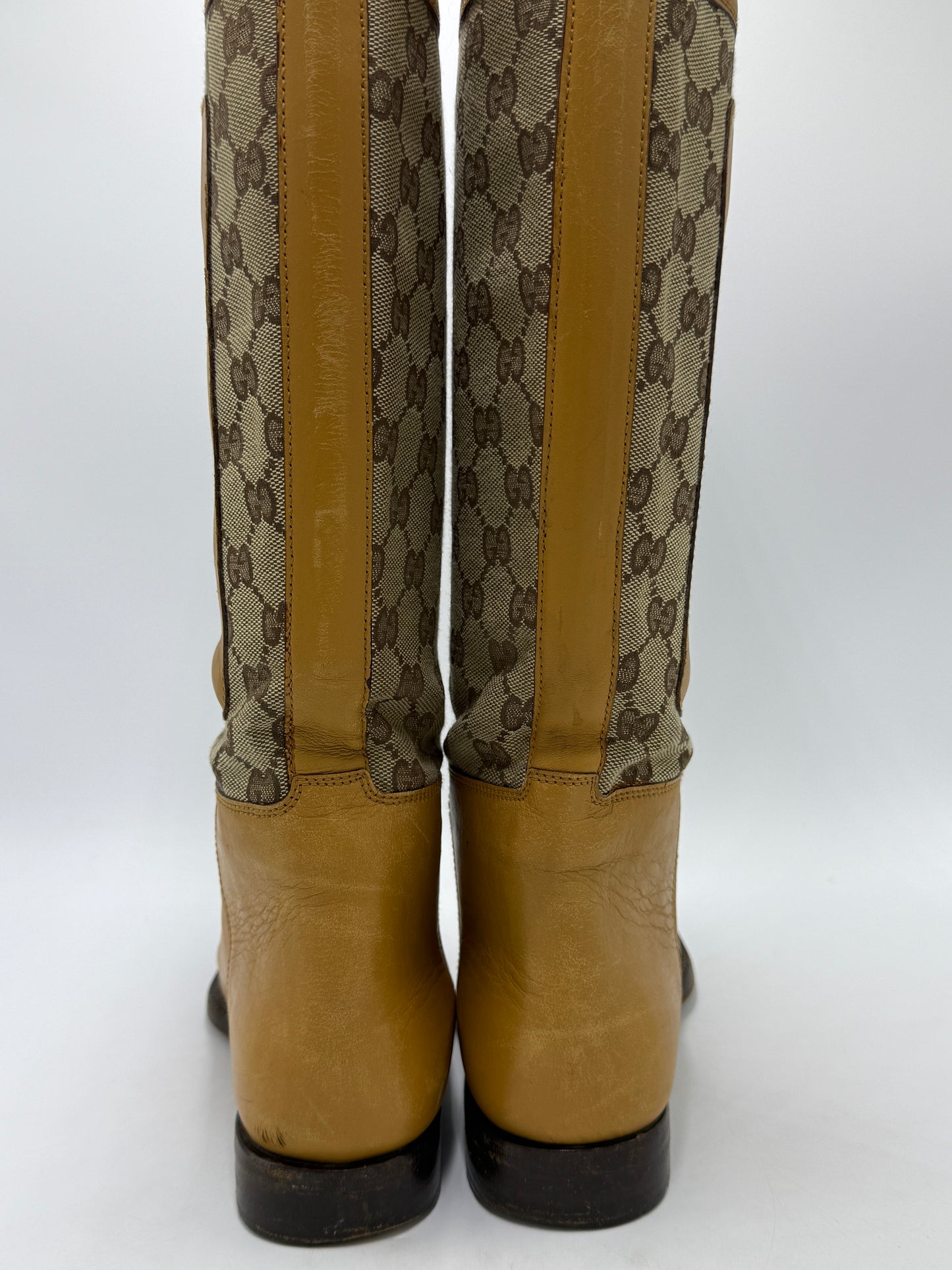 Gucci Luxury Designer Boots By In Yellow, Size: 7.5 (37.5)
