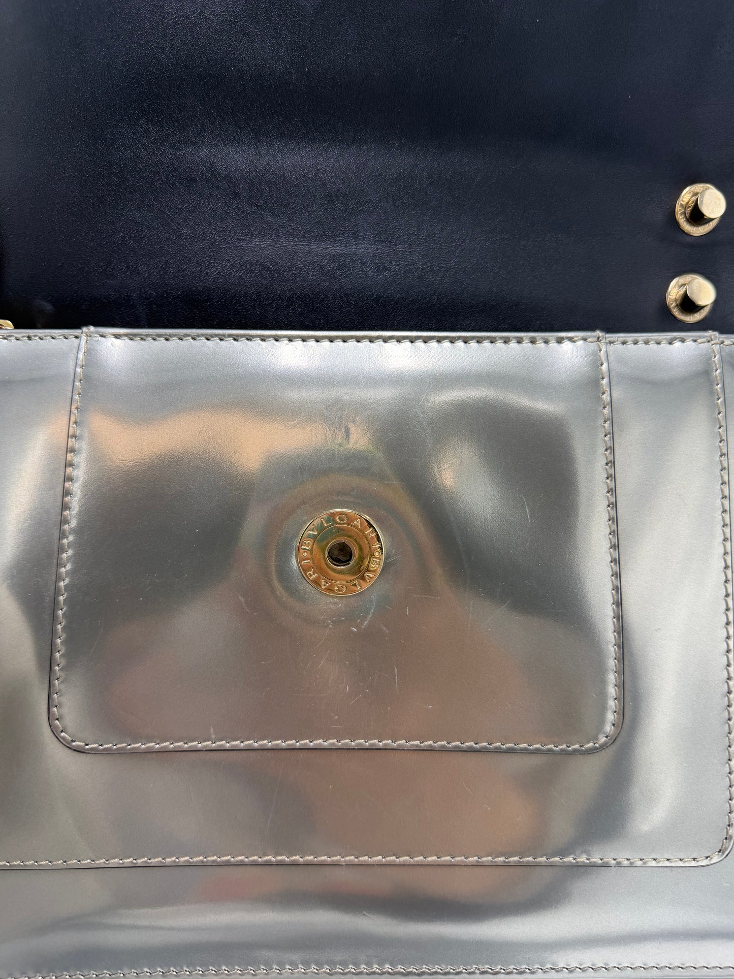 Handbag Luxury Designer By Bvlgari, Size: Medium