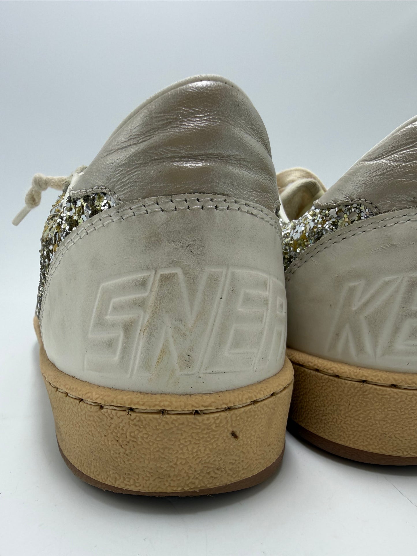 Golden Goose Ball Star Sneaker Luxury Shoes, Size: 10