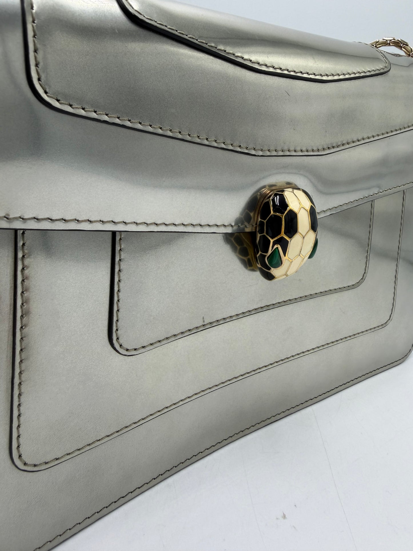 Handbag Luxury Designer By Bvlgari, Size: Medium
