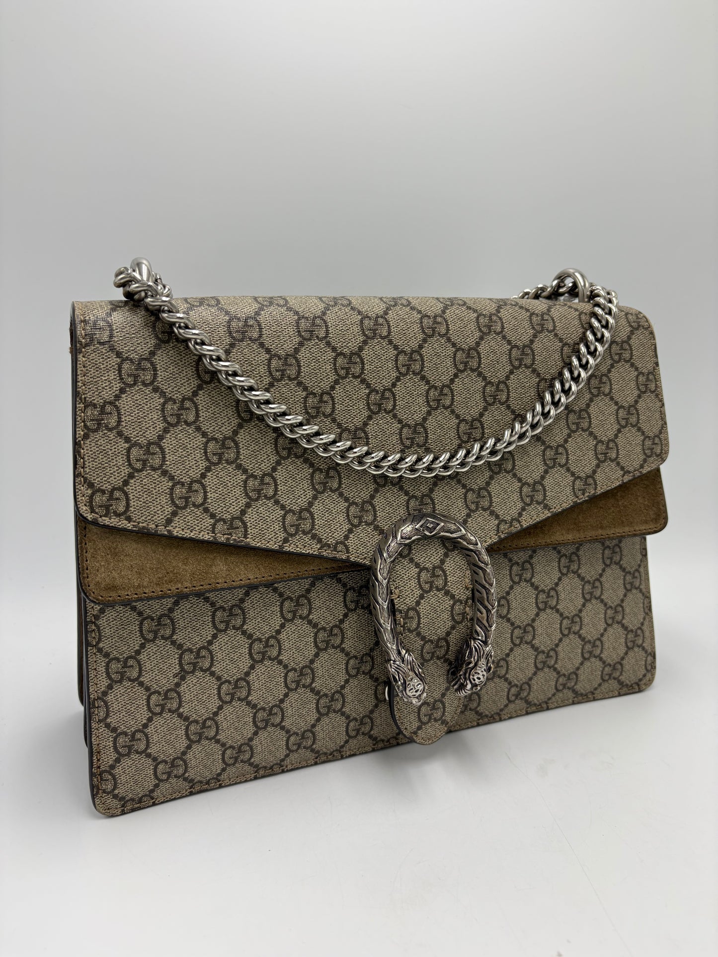 Gucci Dionysus GG Supreme Large Luxury Handbag