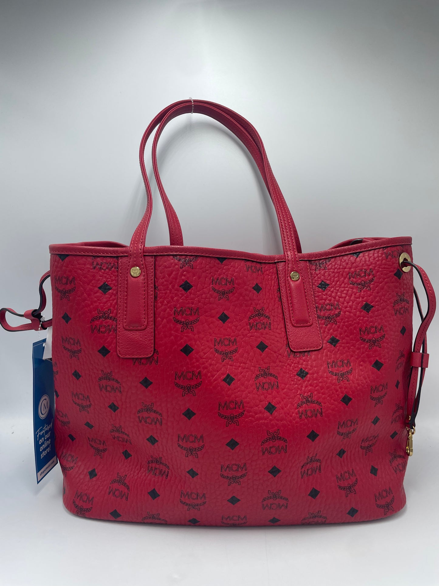 MCM Luxury Visetos Shopper Tote
