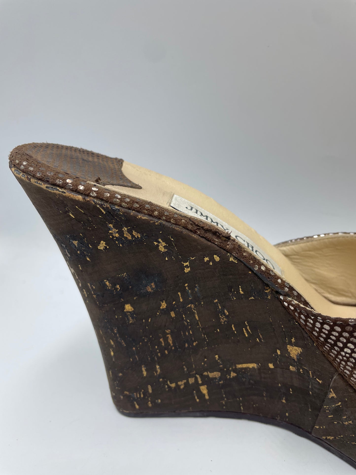 Shoes Luxury Designer By Jimmy Choo In Brown, Size: 11 (41)