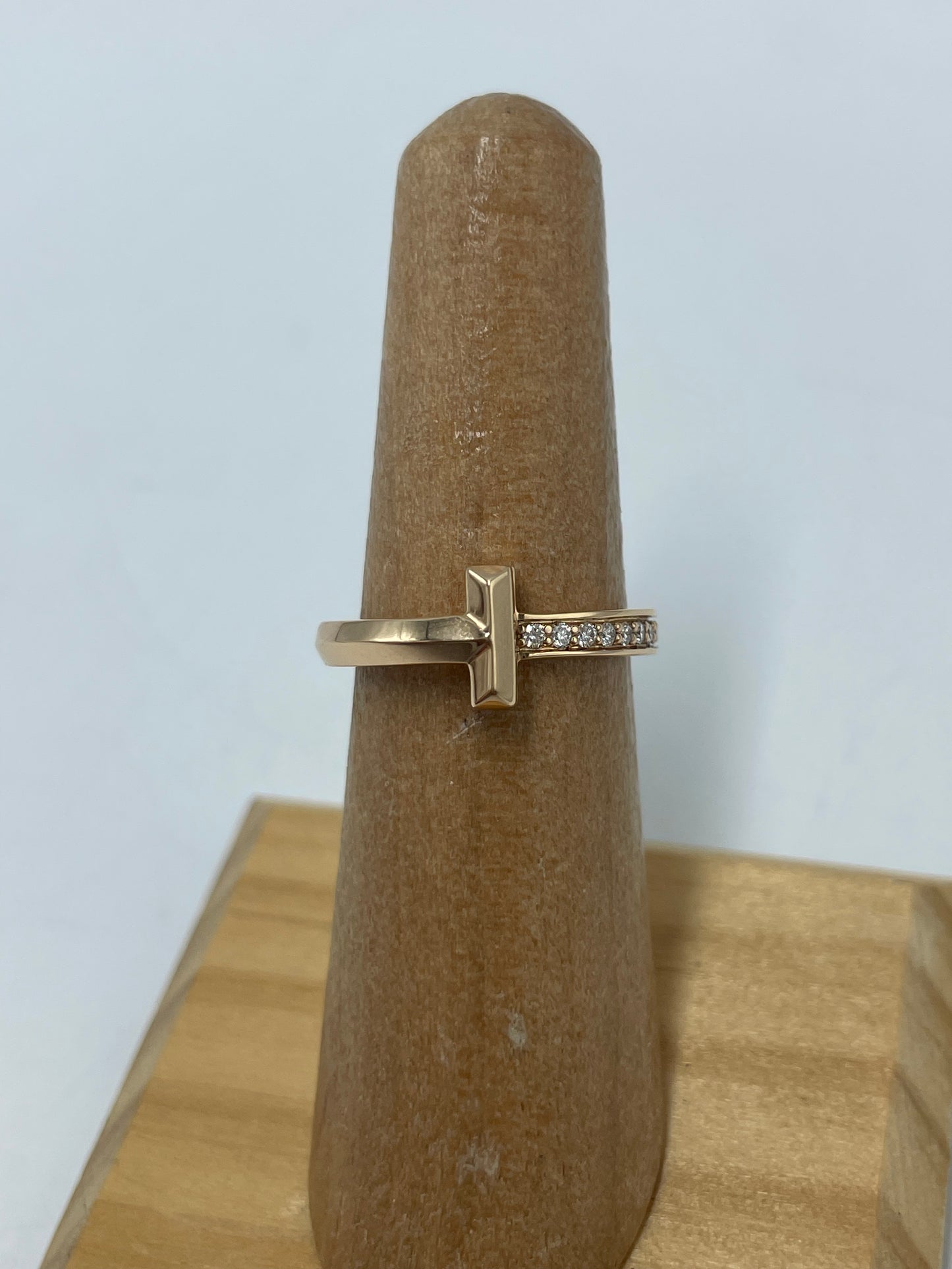 Tiffany & Company 18K T Diamond Ring, Size: 5.25