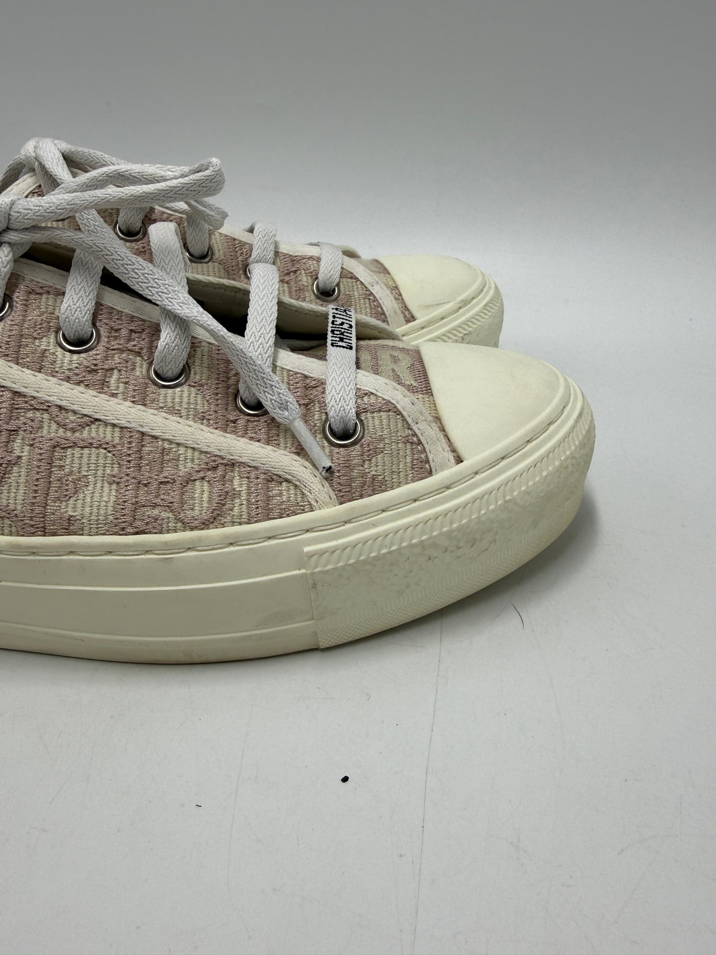 Christian Dior Walk'n'Dior Luxury Sneaker Shoes In Pink, Size: 7.5 (38)
