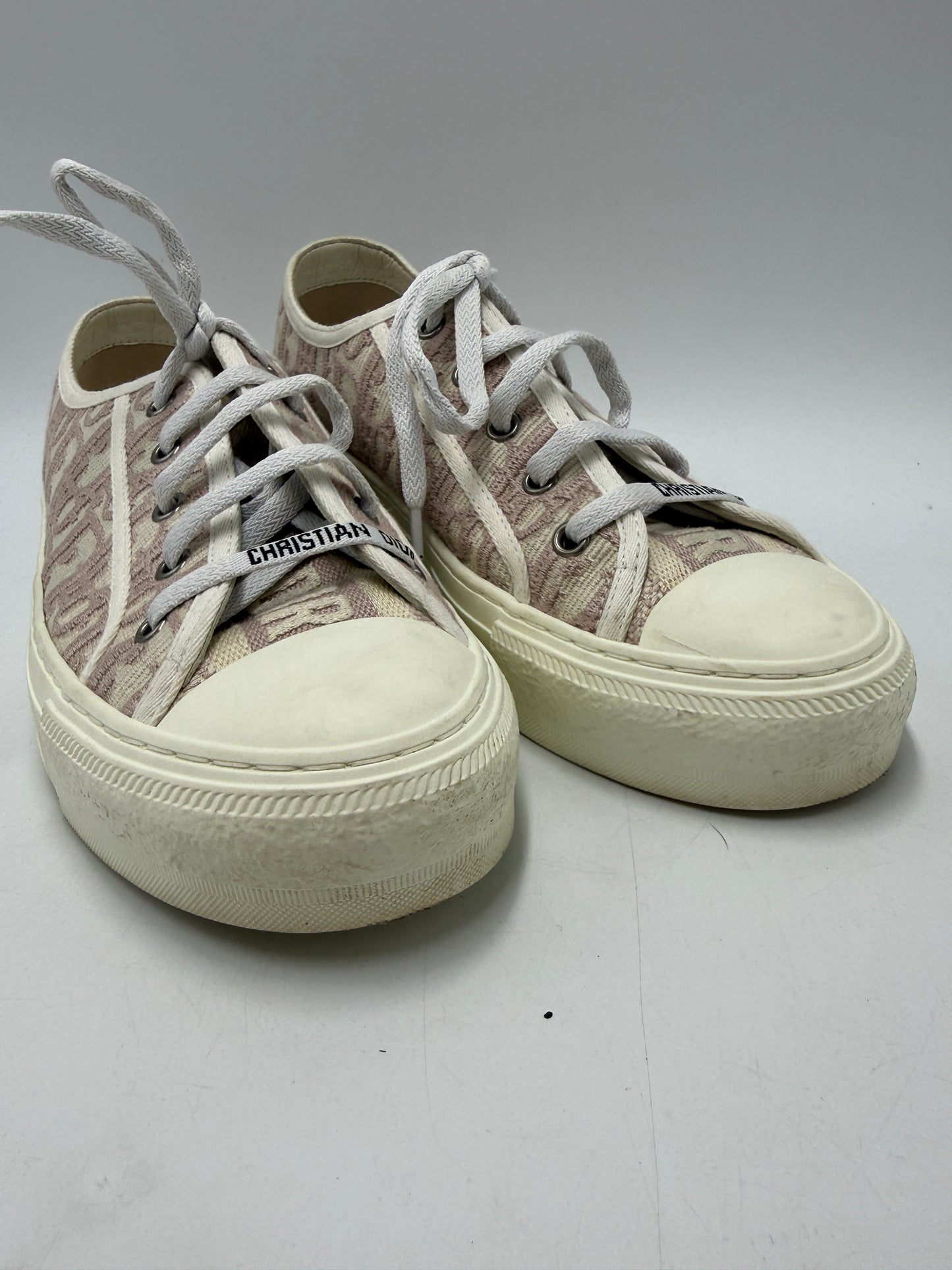 Christian Dior Walk'n'Dior Luxury Sneaker Shoes In Pink, Size: 7.5 (38)