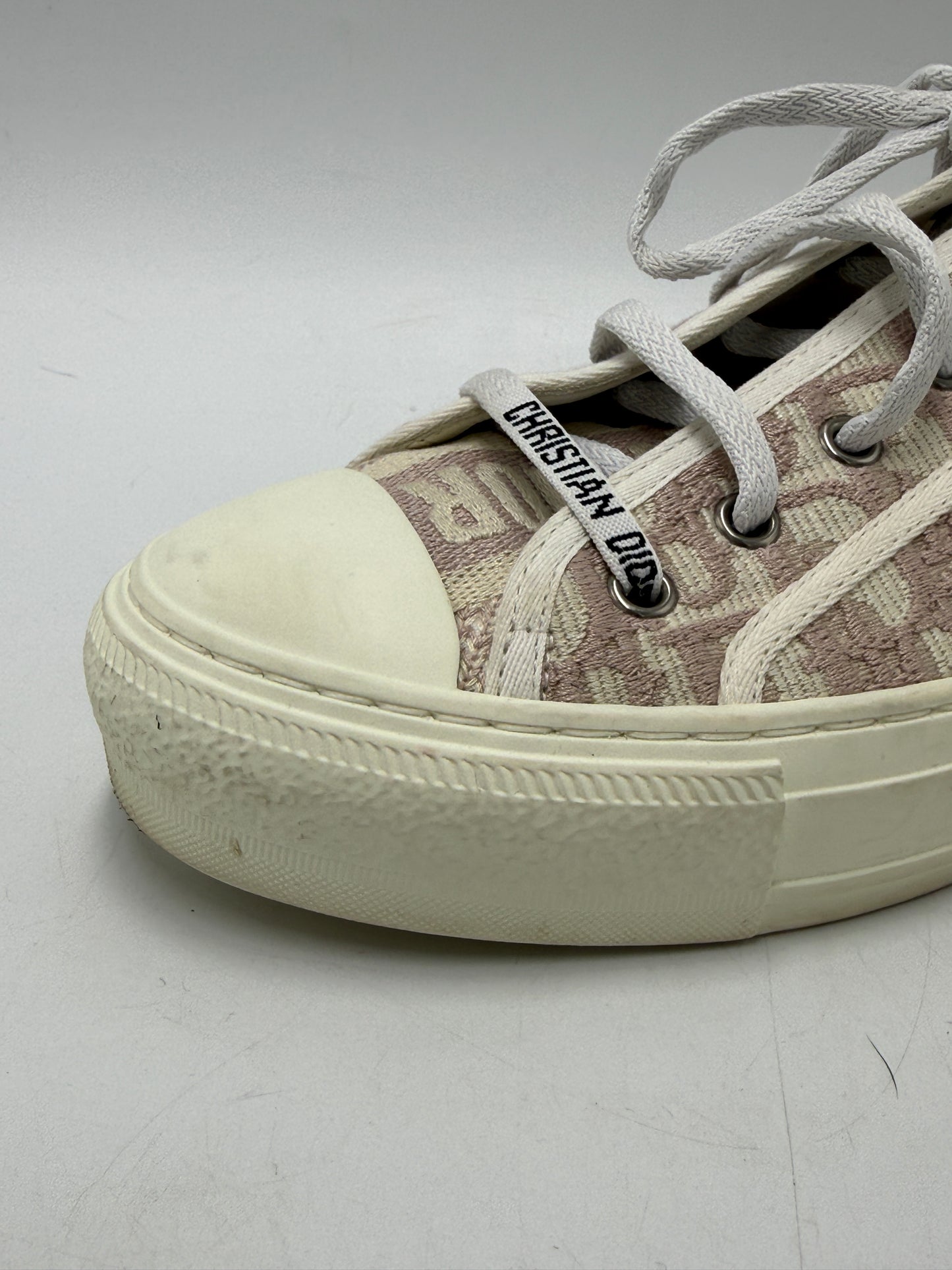 Christian Dior Walk'n'Dior Luxury Sneaker Shoes In Pink, Size: 7.5 (38)