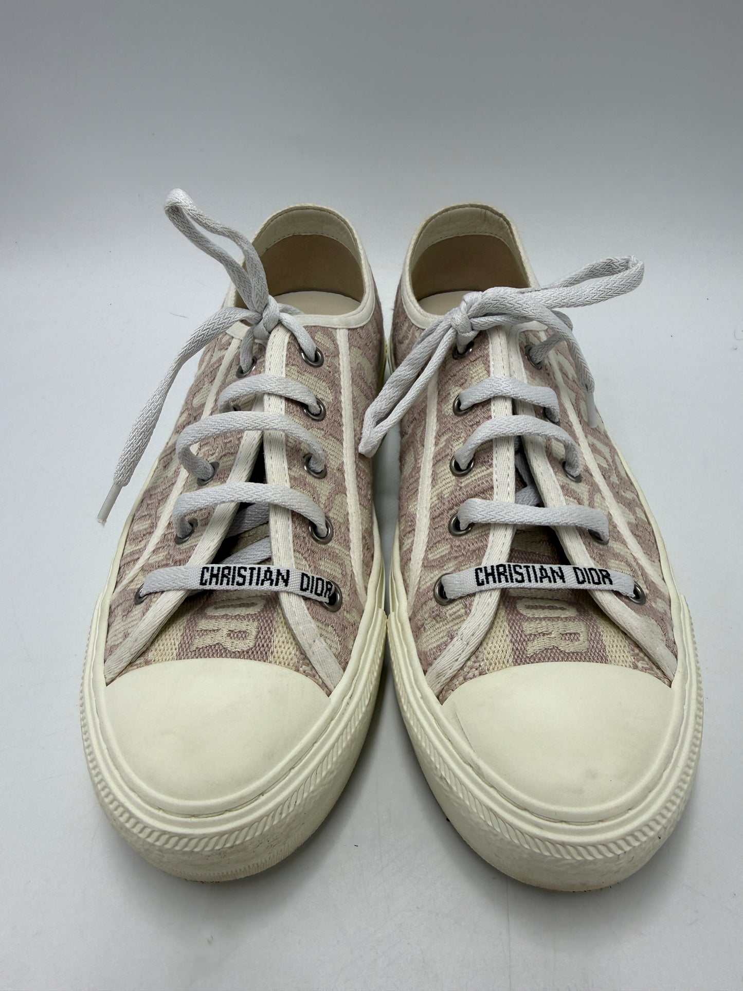 Christian Dior Walk'n'Dior Luxury Sneaker Shoes In Pink, Size: 7.5 (38)