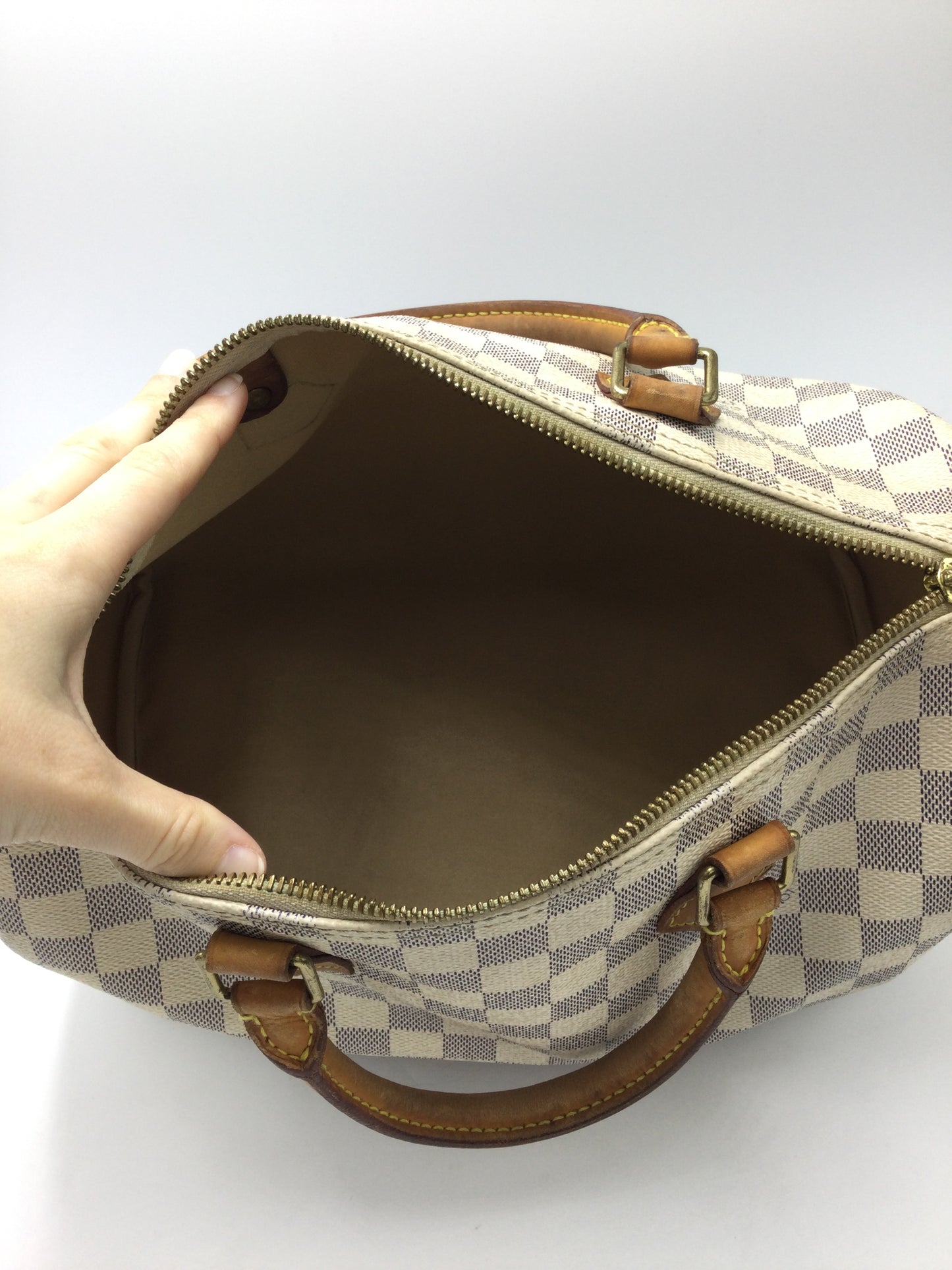 Louis Vuitton Damier Speedy 30 Designer Luxury Bag