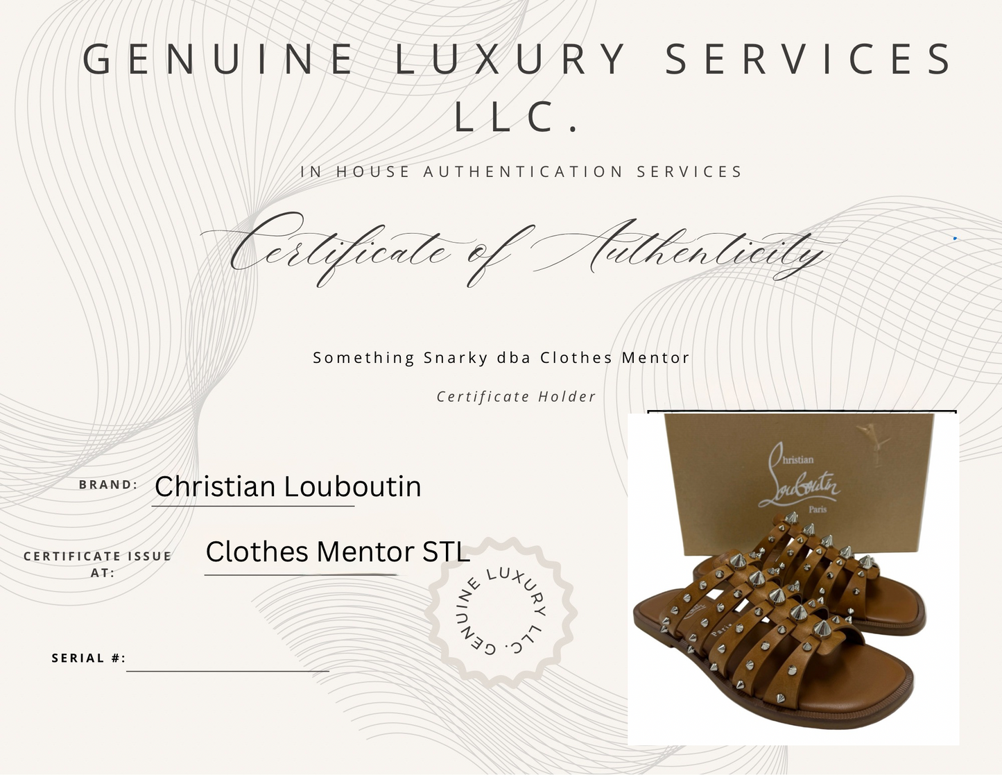 Christian Louboutin Charja Spiked Mule Luxury Sandal, Size: 7.5 (38)