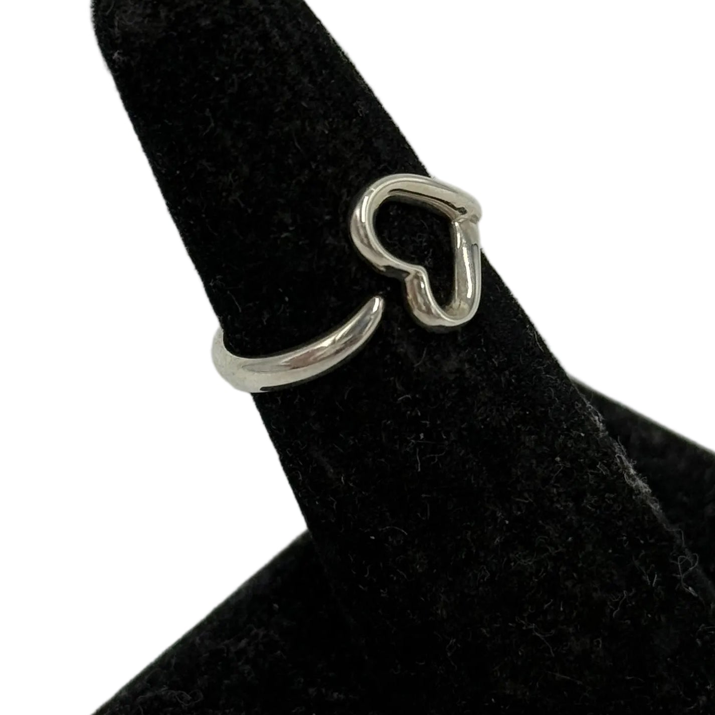Tiffany & Company Elsa Peretti Open Heart Luxury Ring, Size: 6.5